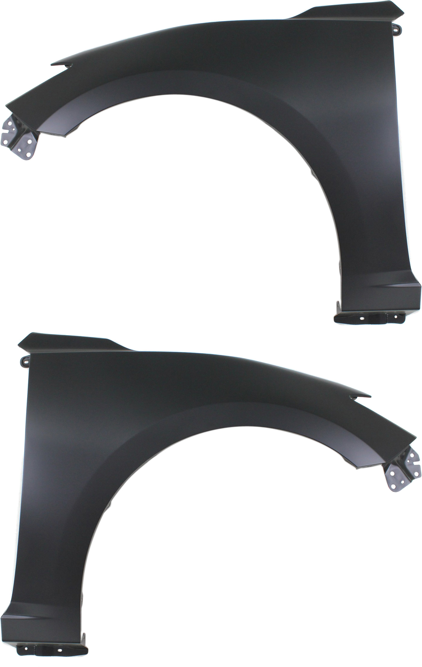 AM MAZDA 3-14-18 FRONT FENDER RH AND LH Primed Steel w o Signal Light Hole CAPA SKU SET REPMZ220101Q Partslink MA1241172C MA1240172C OEM BJS752111 BJS752211