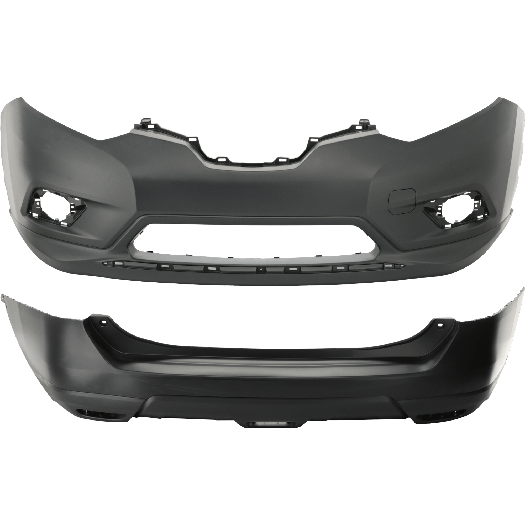AM ROGUE 14-16 FRONT AND REAR BUMPER COVER Primed w o mounting bracket s w o parking aid sensor holes SKU SET REPN010365P