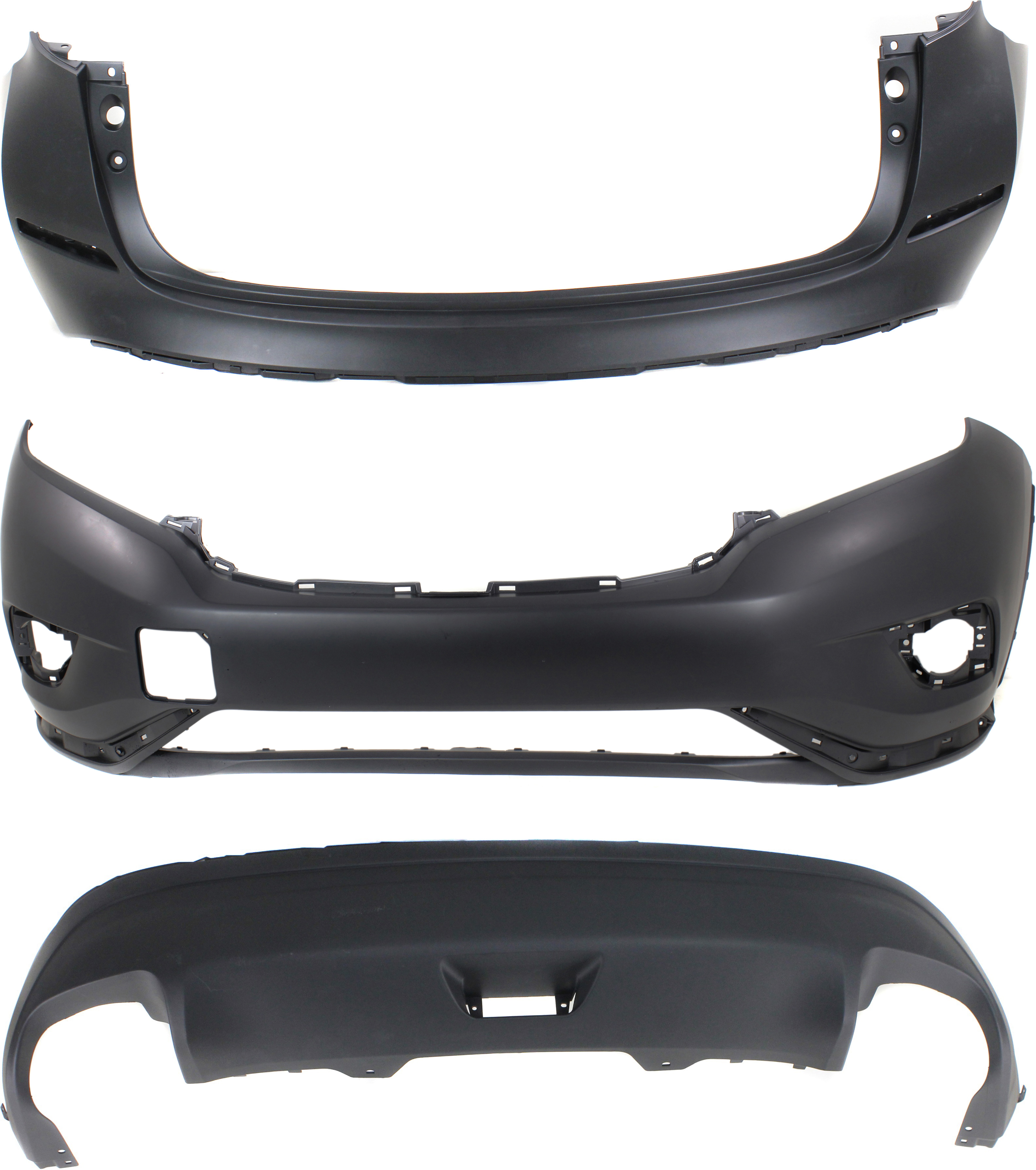 AM MURANO 15-18 FRONT AND REAR BUMPER COVER Rear Bumper Upper and lower CAPA SKU SET REPN010369PQ 3 Partslink NI1000305C NI1115100C NI1114101C OEM 620225AA0H 850B29UF0B 850B29UE