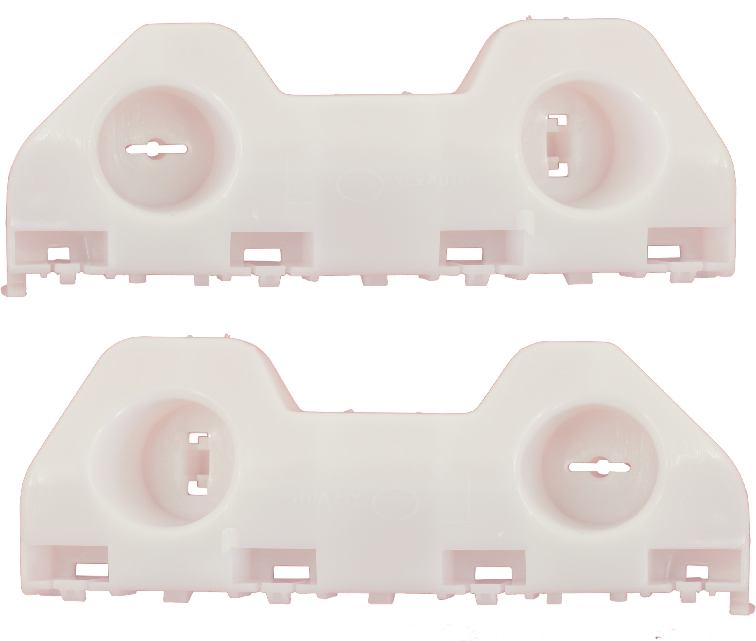 AM VERSA 12-19 FRONT BUMPER BRACKET RH AND LH Plastic SKU SET REPN013119 Partslink NI1043103 NI1042103 OEM 622243BA0A 622253BA0A