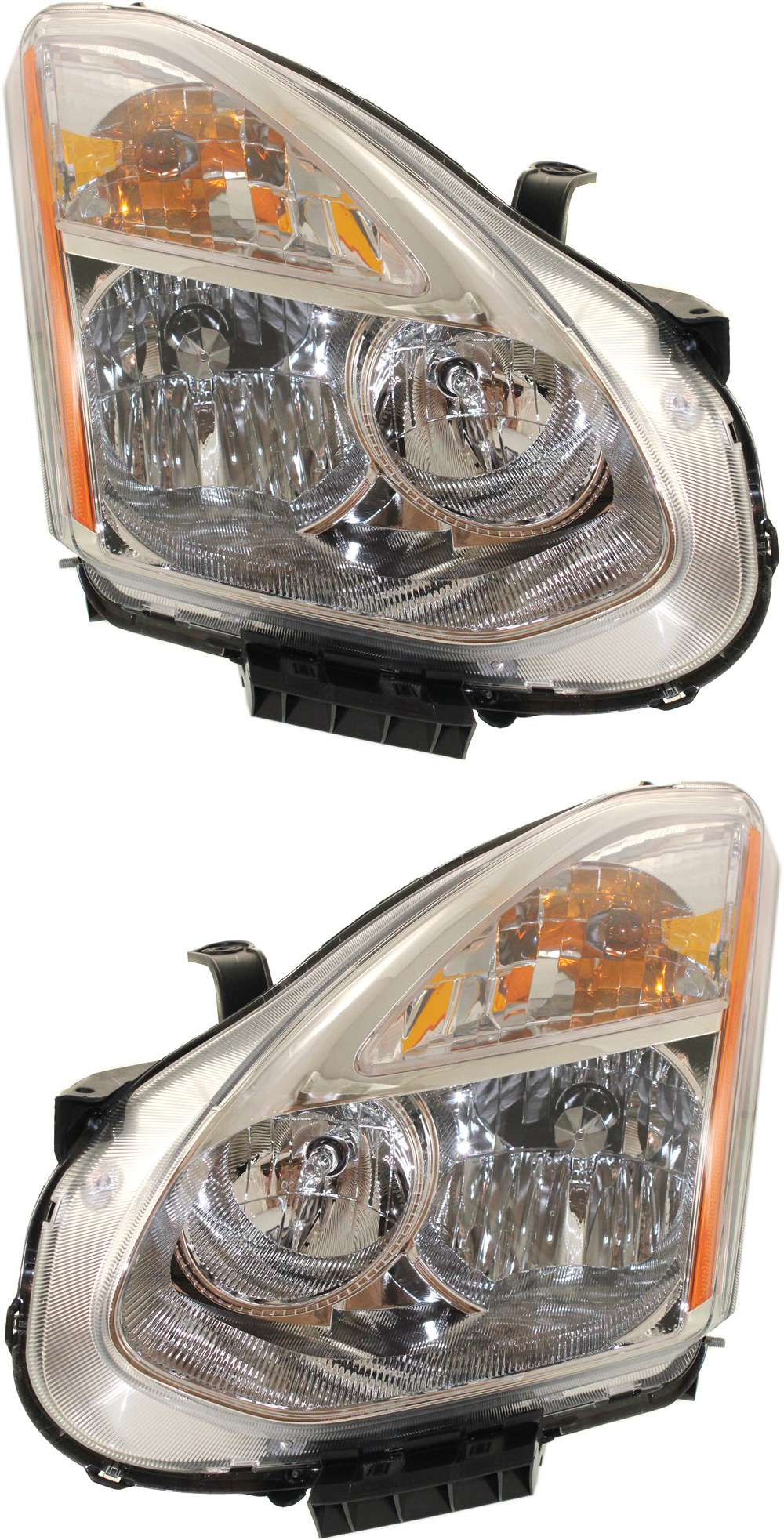 AM ROGUE 09-10 HEAD LAMP RH AND LH Assembly Halogen S Model CAPA SKU SET REPN100129Q Partslink NI2502204C NI2503204C OEM 26010JM70A 26060JM70A