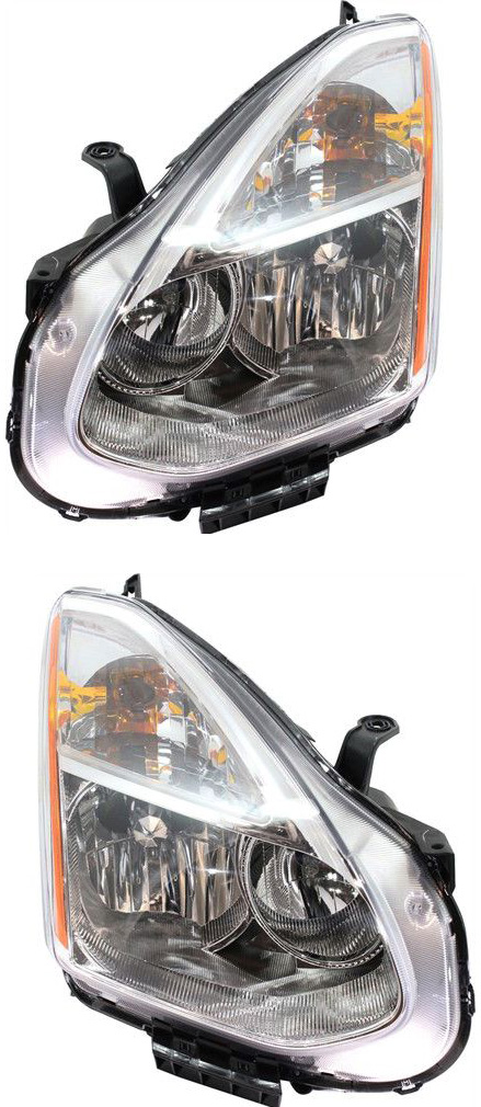 AM ROGUE 09-10 HEAD LAMP RH AND LH Assembly Halogen S Model SKU SET REPN100129 Partslink NI2502204 NI2503204 OEM 26010JM70A 26060JM70A