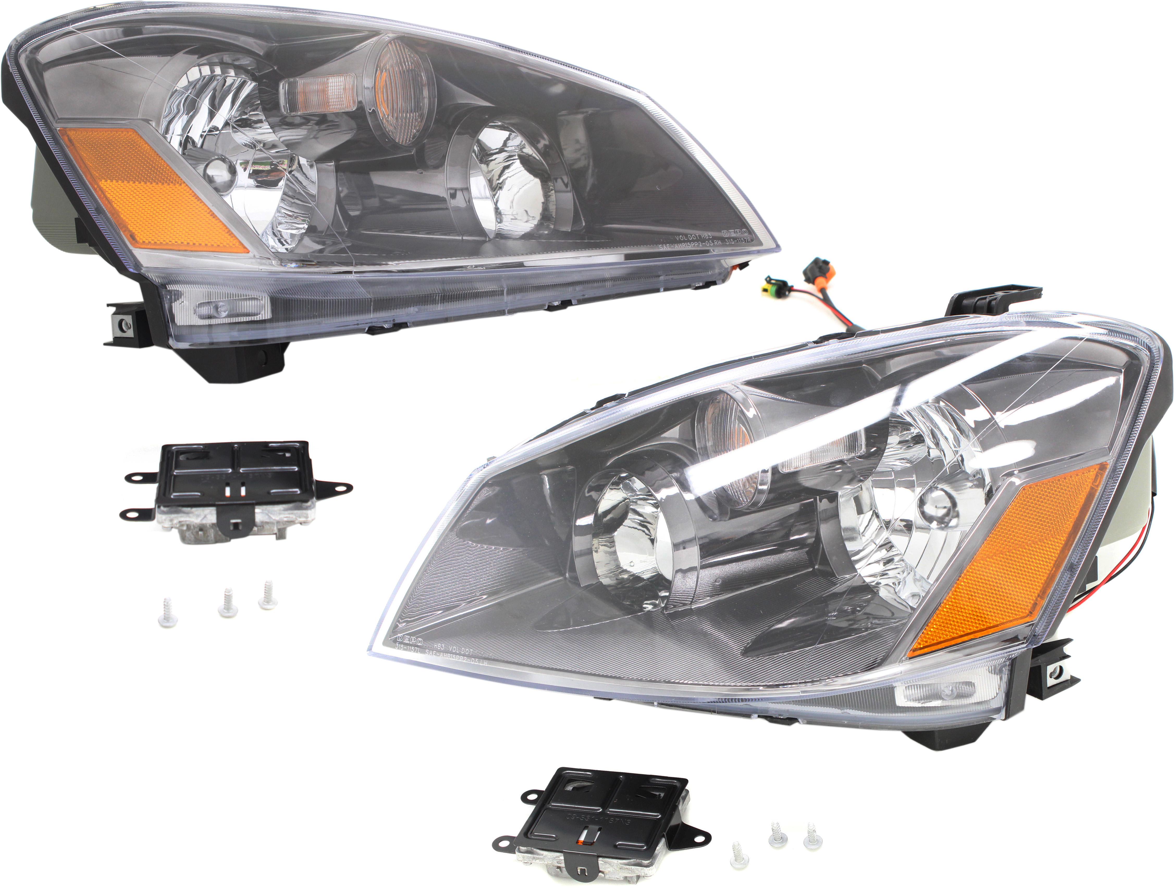 AM ALTIMA 05-06 HEAD LAMP RH AND LH Assembly HID Xenon with HID Kit Exc. 06-06 SE R Model SKU SET REPN100195 Partslink NI2502158 NI2503158 OEM 26060ZB925-26010ZB925