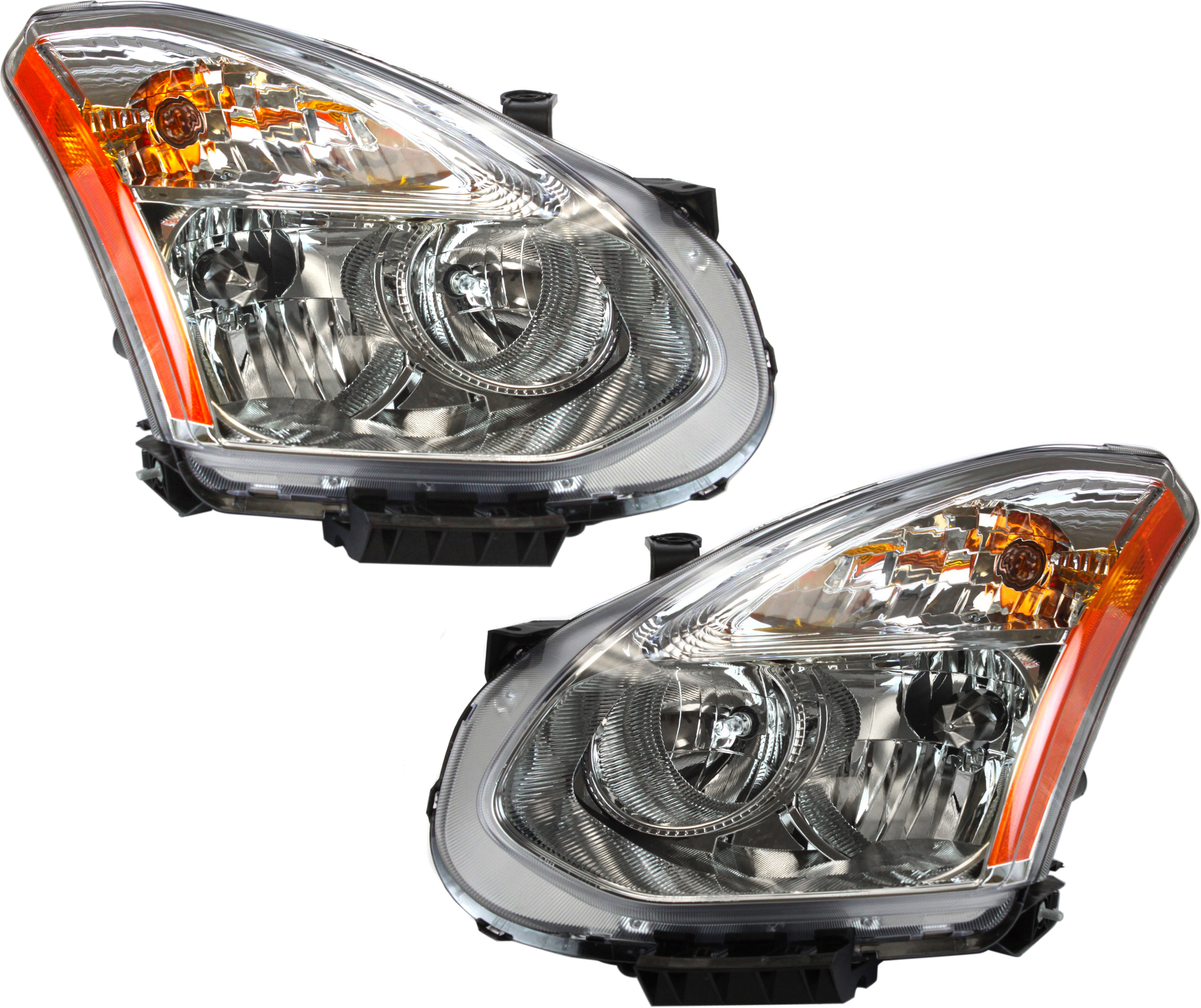 AM ROUGE 13-13 HEAD LAMP RH AND LH Assembly Halogen CAPA SKU SET REPN100315Q Partslink NI2503217C NI2502217C OEM 260101VK0B 260601VK0B