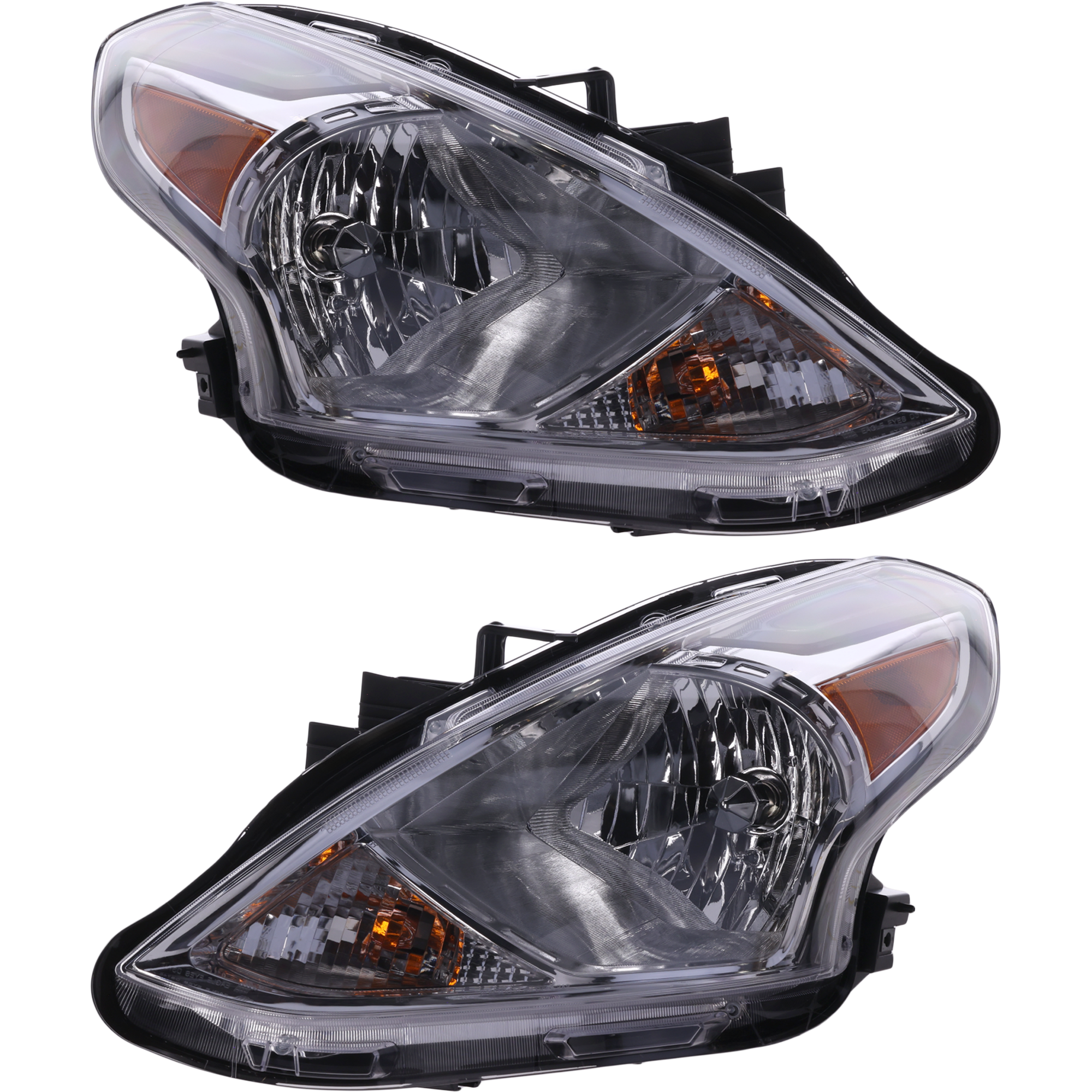 AM VERSA 15-19 HEAD LAMP RH AND LH Assembly Halogen Sedan SKU SET REPN100333 Partslink NI2503230 NI2502230 OEM 260109KK0A 260609KK0A