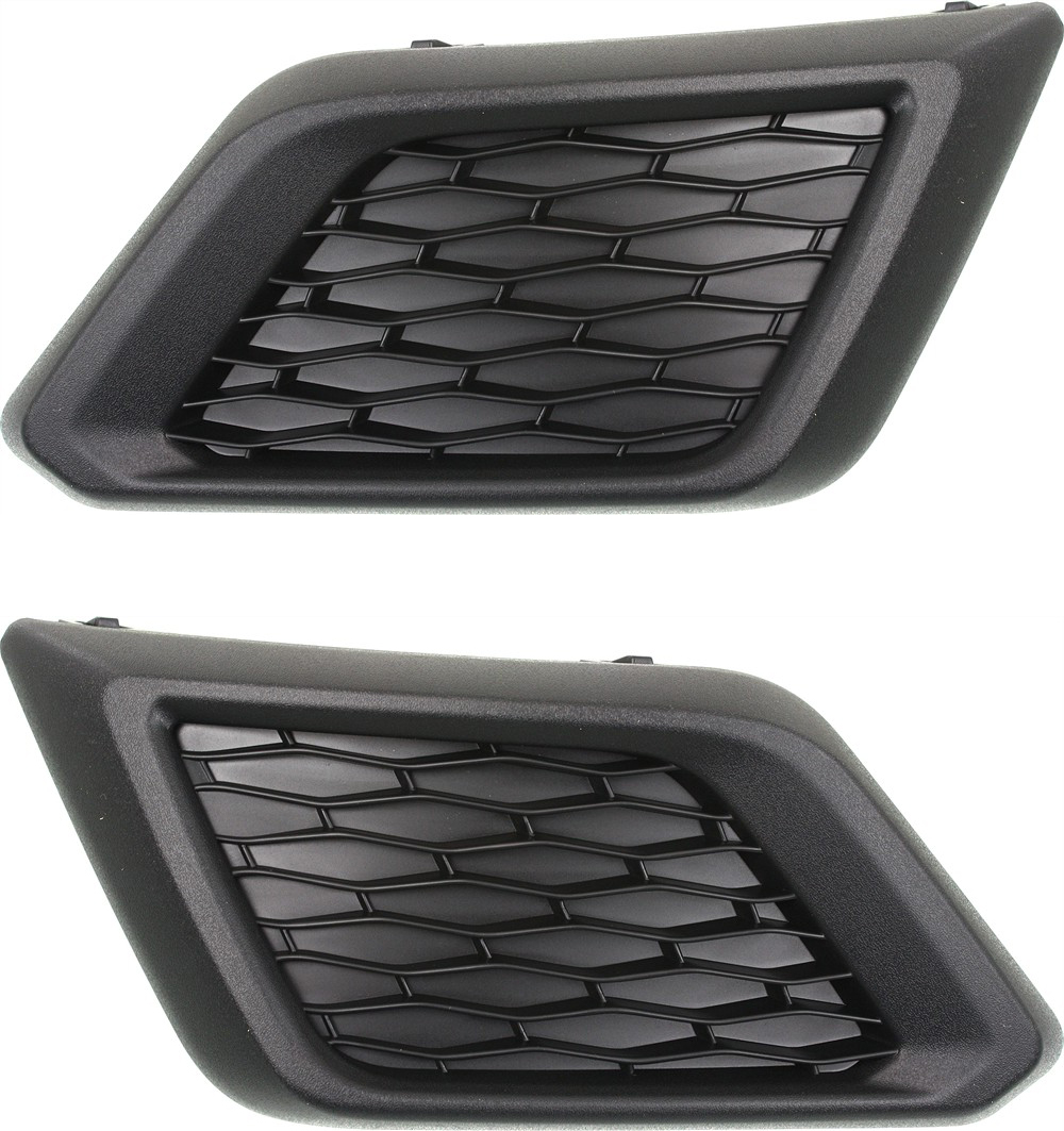 AM ROGUE 14-16 FRONT FOG LAMP COVER RH AND LH Textured Black w o fog light hole SKU SET REPN108637 Partslink NI1039131 NI1038131 OEM 622564BA0A 622574BA0A