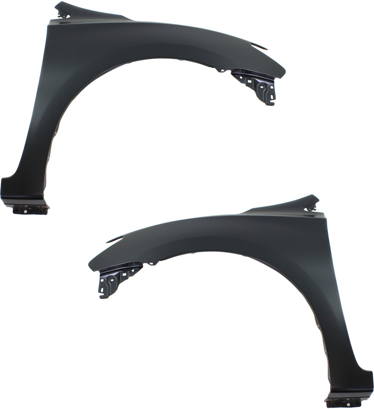 AM SENTRA 13-15 FRONT FENDER RH AND LH Primed Steel w o Rocker Mldg Holes CAPA SKU SET REPN220155Q Partslink NI1240207C NI1241207C OEM F31003SGMA F31013SGMA