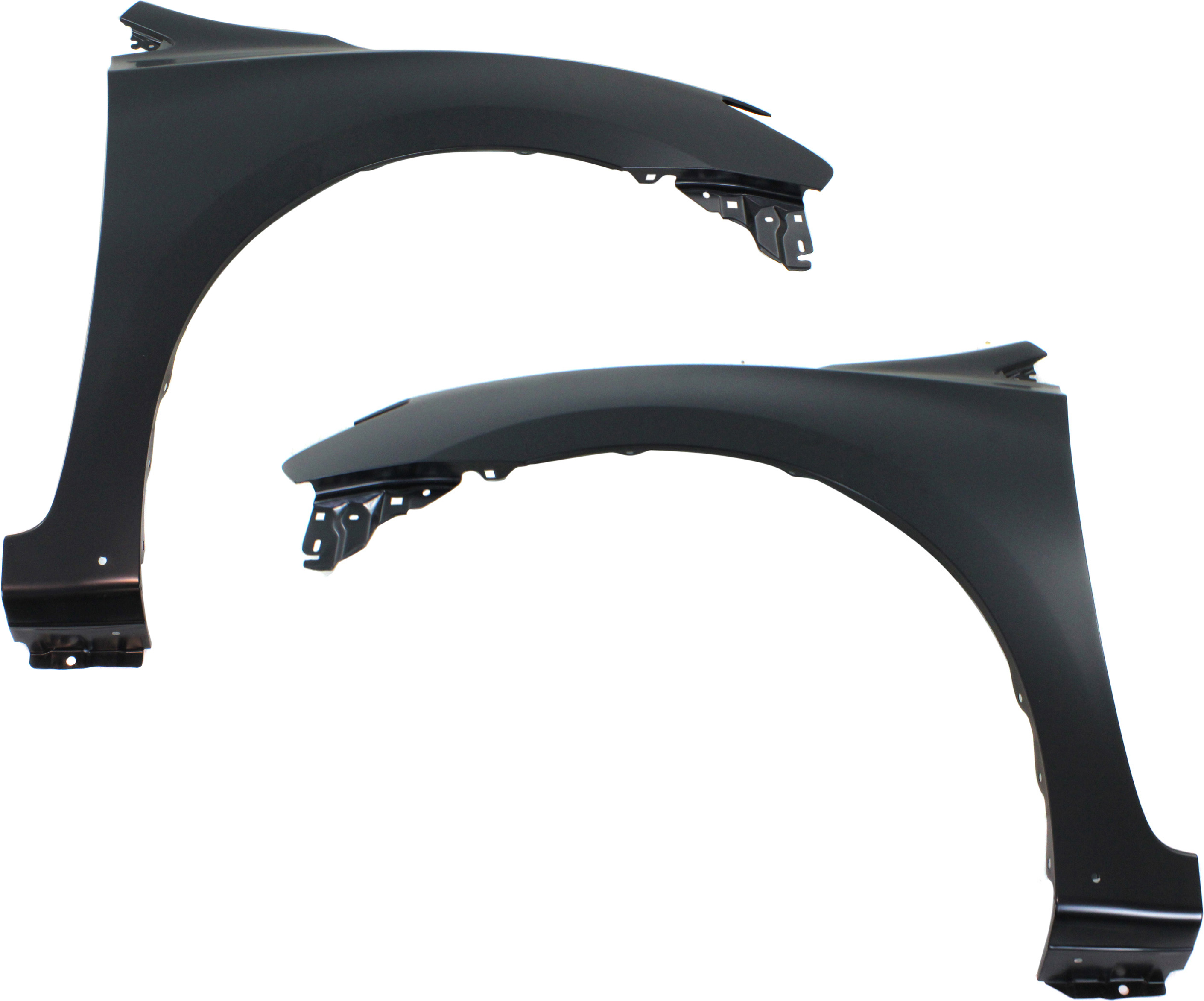 AM SENTRA 13-15 FRONT FENDER RH AND LH Primed Steel w Rocker Mldg Holes SKU SET REPN220157 Partslink NI1240206 NI1241206 OEM F31003SGAA F31013SGAA