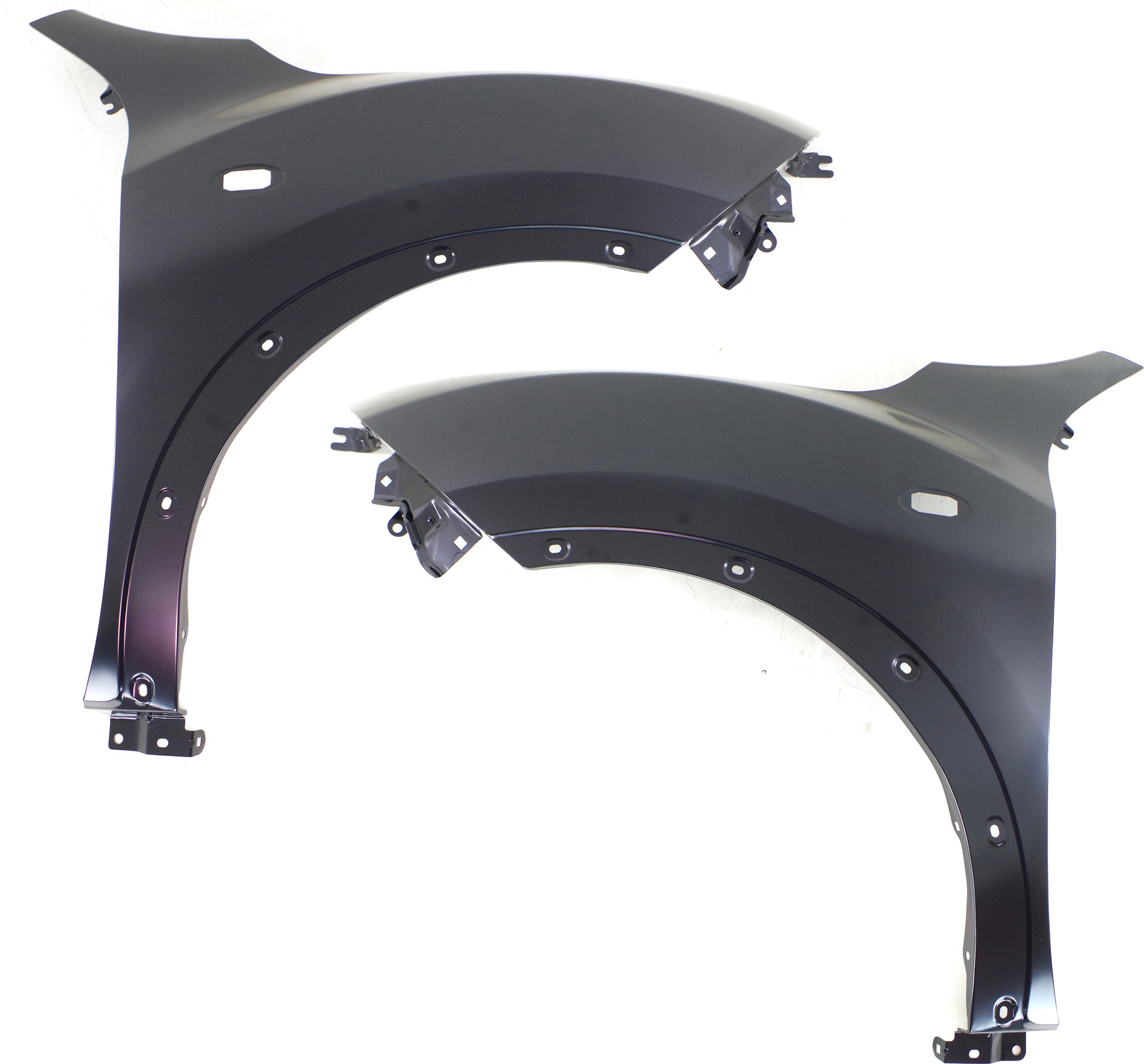 AM JUKE 14-14 FRONT FENDER RH AND LH Primed Steel SKU SET REPN220173 Partslink NI1241215 NI1240215 OEM F31001KAMB F31011KAMB