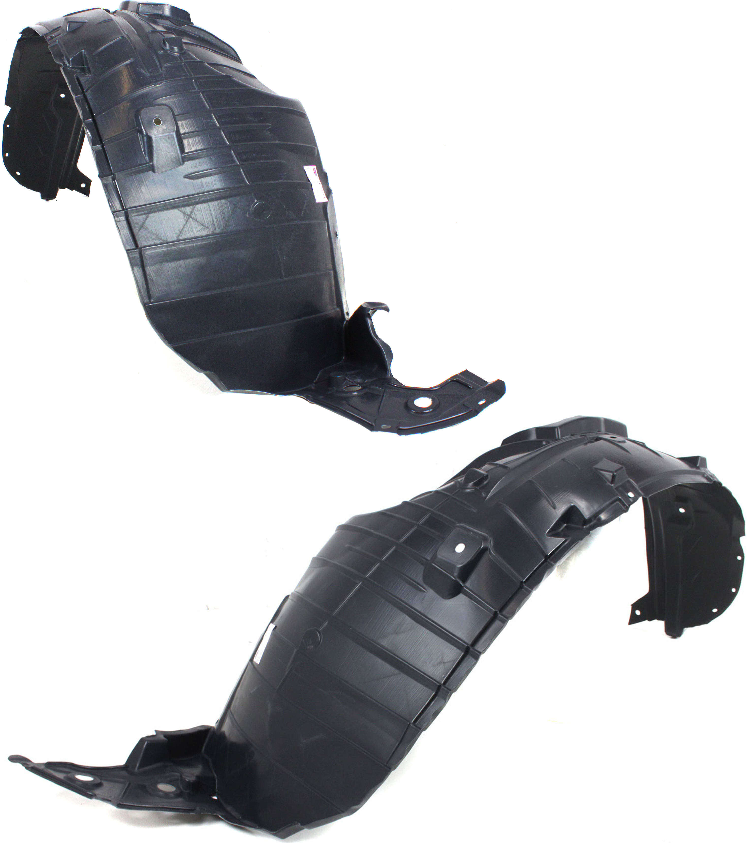 AM ROGUE 08-13 ROGUE SELECT 14-15 FRONT FENDER LINER RH and LH SKU SET REPN222101 Partslink NI1249117 NI1248117 OEM 63842JM00A 63843JM00A