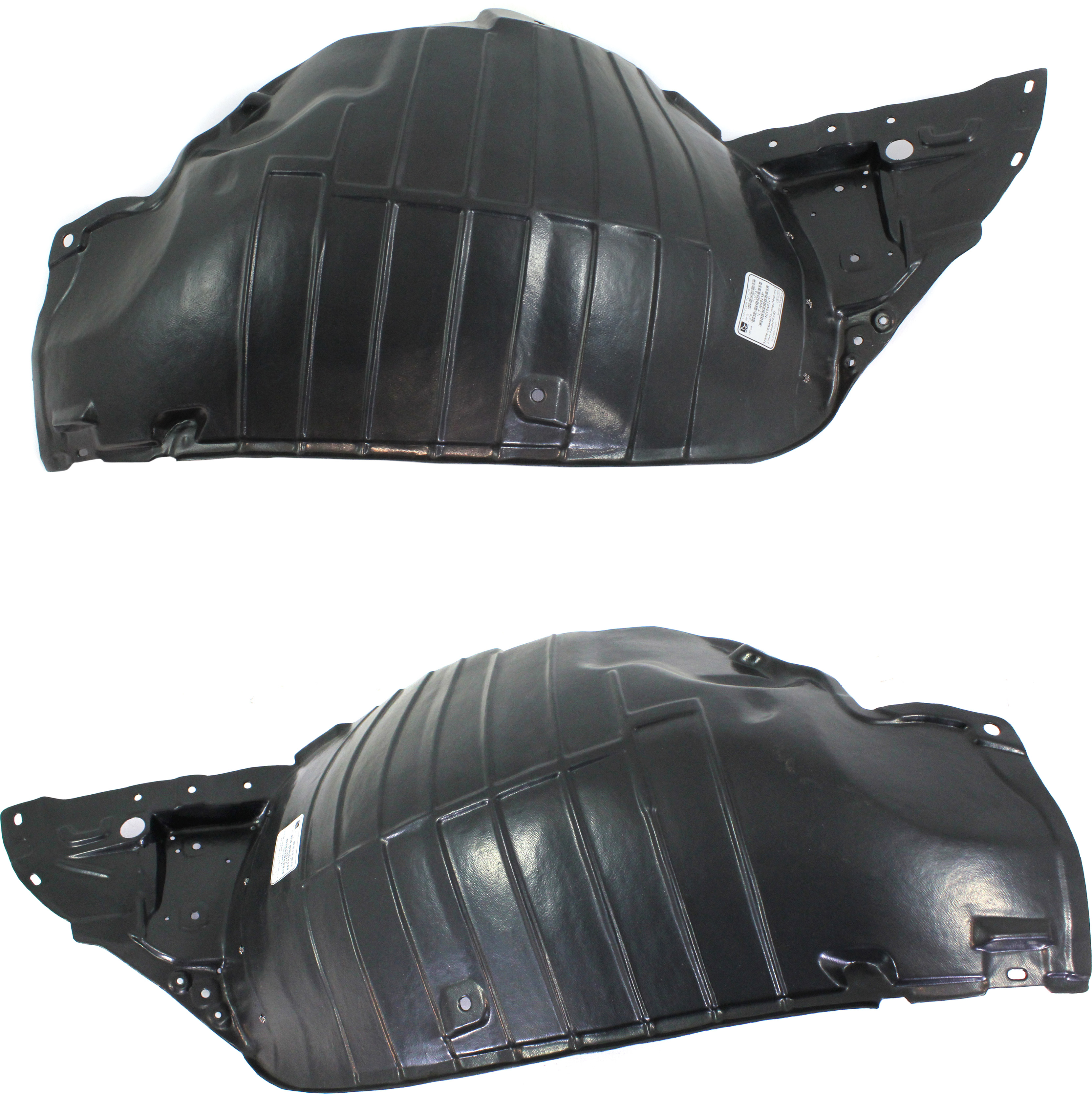 AM 370Z 09-20 FRONT FENDER LINER RH AND LH Front Section Exc. Nismo Models SKU SET REPN222119 Partslink NI1249121 NI1248121 OEM 638441EA0A 638451EA0A