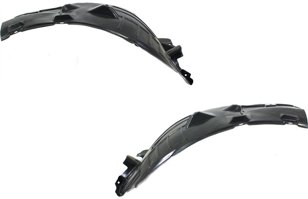 AM 370Z 09-20 FRONT FENDER LINER RH AND LH Rear Section SKU SET REPN222121 Partslink NI1248122 NI1249122 OEM 638421EA0A 638431EA0A