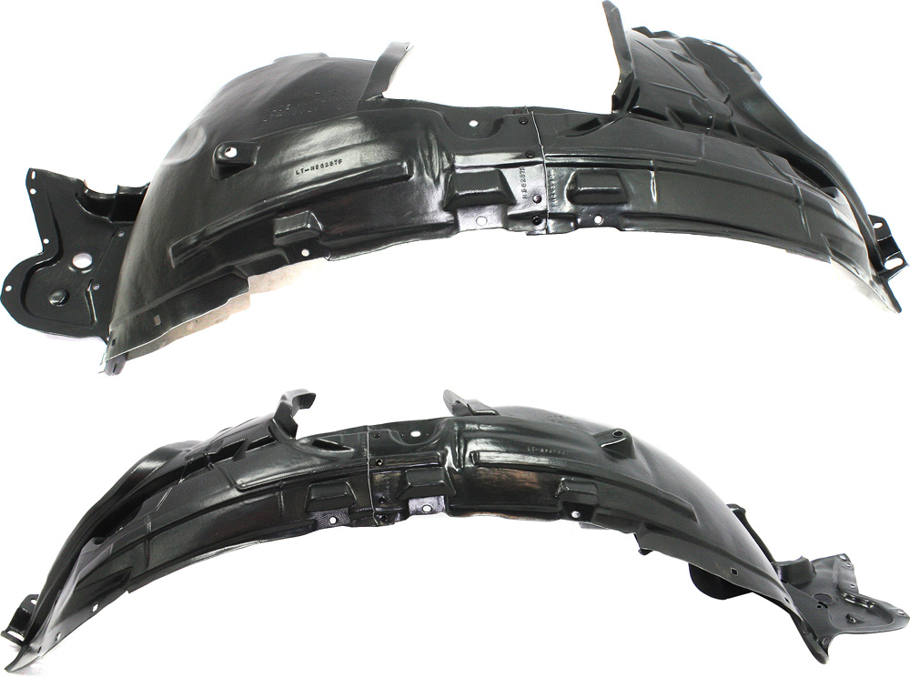 AM ROGUE 14-18 FRONT FENDER LINER RH AND LH Japan Built Vehicle 16-18 Korea Built Vehicle 15-17 USA Built Vehicle 14-17 To 11-16 Plastic Injection Form w o Insulation Foam SKU SET REPN222149 Partslink NI1248135 NI1249135 OEM 638426FL0A 638436FL0A