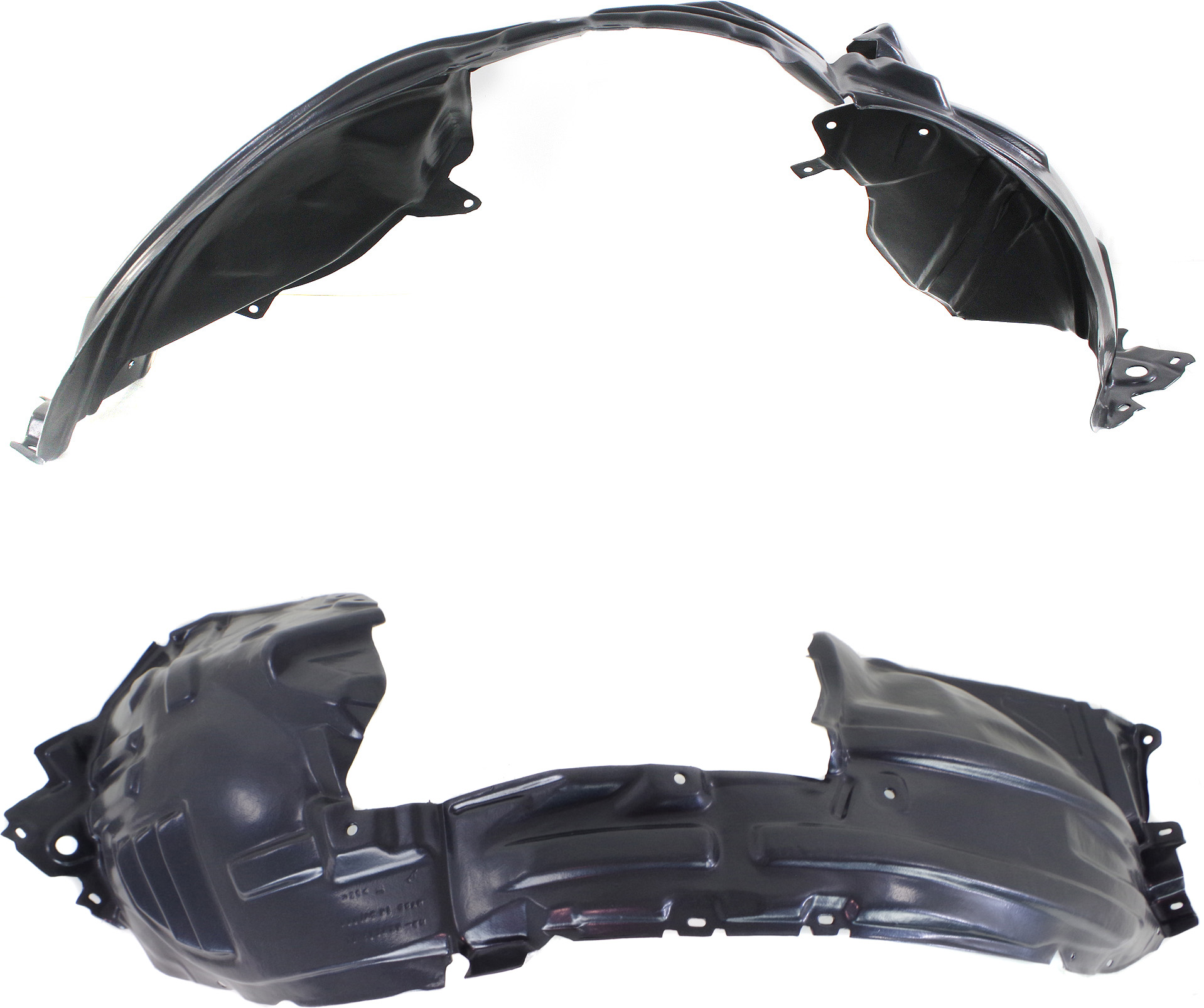 AM JUKE 11-16 FRONT FENDER LINER RH AND LH S SL SV Models 11-14 Nismo Models 13-16 SKU SET REPN222159 Partslink NI1248124 NI1248140 NI1249124 NI1249145 OEM 638421KA0A 638403YW0A 638431KA