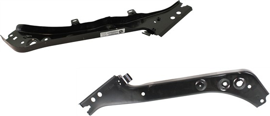 AM ROGUE 08-13 ROGUE SELECT 14-15 RADIATOR SUPPORT RH and LH Side Upper Tie Bar Black Steel SKU SET REPN250505 Partslink NI1225187 NI1225188 OEM 62512JM00A 62513JM00A