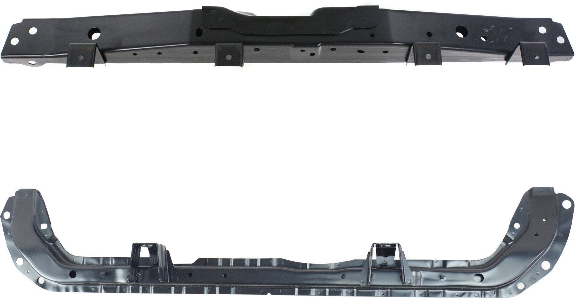 AM ROGUE 14-20 RADIATOR SUPPORT Set of 2 Upper and Lower Tie Bar Steel Korea 15-18 Japan USA Built CAPA SKU SET REPN250907Q Partslink NI1225220C NI1225221C OEM 625114BC0A 625304BC0A