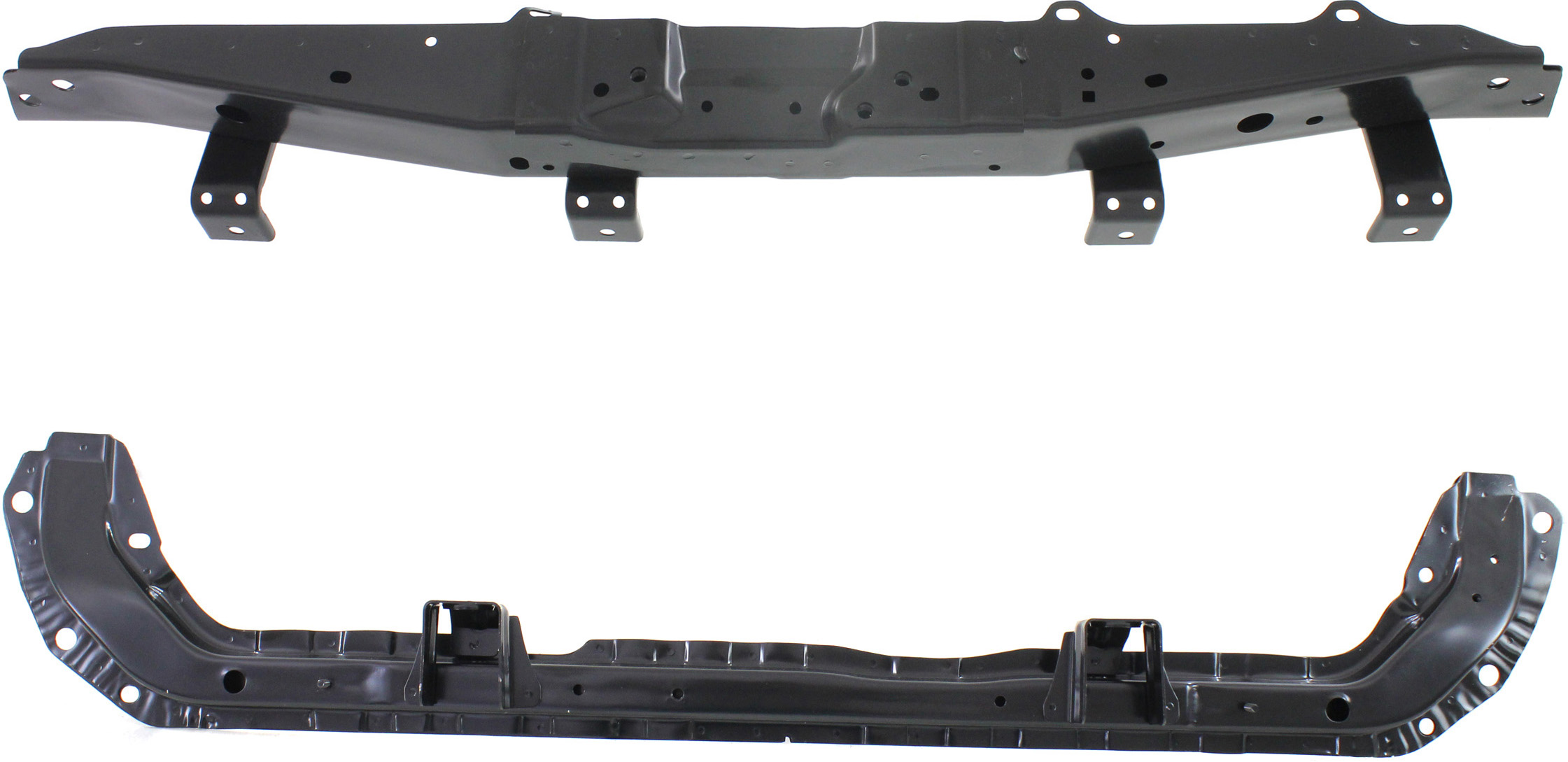 AM ROGUE 14-20 RADIATOR SUPPORT Center Upper and Lower 2 pc kit with Lower Crossmember and Upper Tie Bar Steel Korea 15-18 Japan USA Built SKU SET REPN250907 Partslink NI1225221 NI1225220 OEM 625114BC0A 625304BC0A