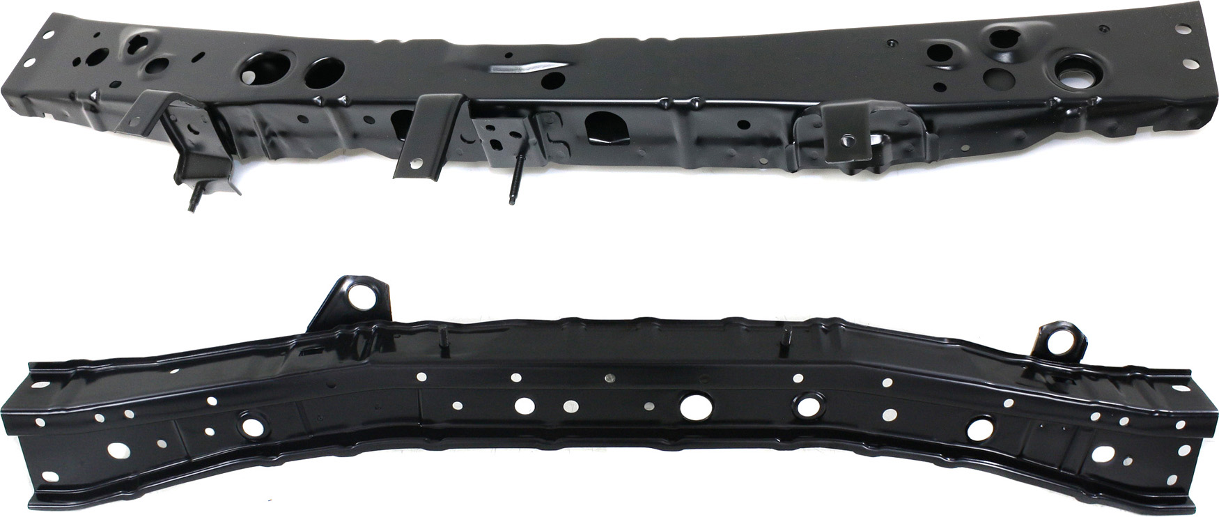 AM VERSA NOTE 14-19 RADIATOR SUPPORT UPPER AND LOWER Set of 2 with Lower Crossmember and Upper Tie Bar Manual Transmission CAPA SKU SET REPN251107Q 2 Partslink NI1225224C NI1225225C OEM F25113WCMH F25303VYMH