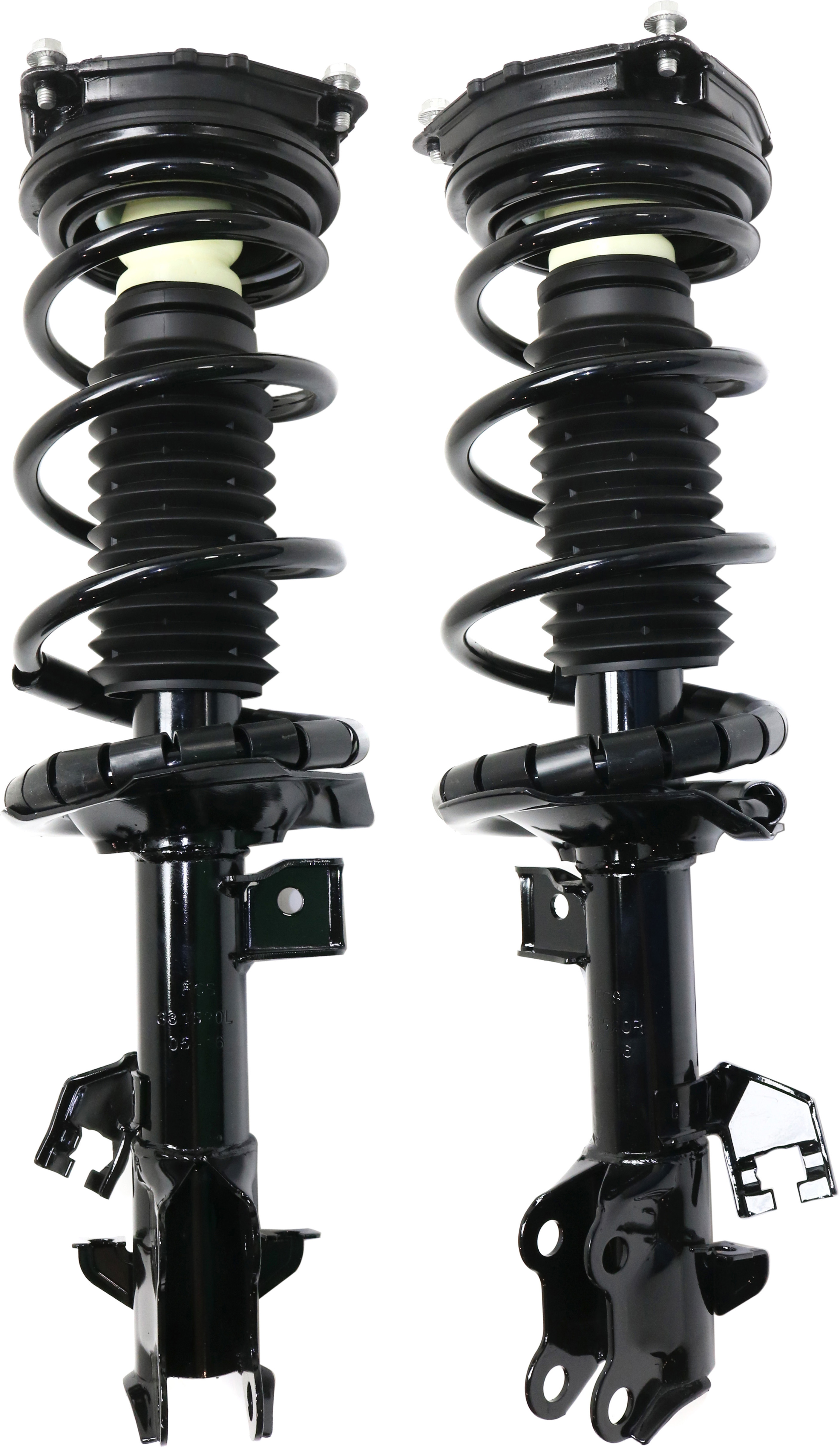 AM VERSA 07-12 CUBE 09-14 FRONT FULLY LOADED STRUT RH AND LH Gas Charged Twin tube Set of 2 SKU SET REPN280543 OEM E4302EM30C E4302ZN90D E4303EM3