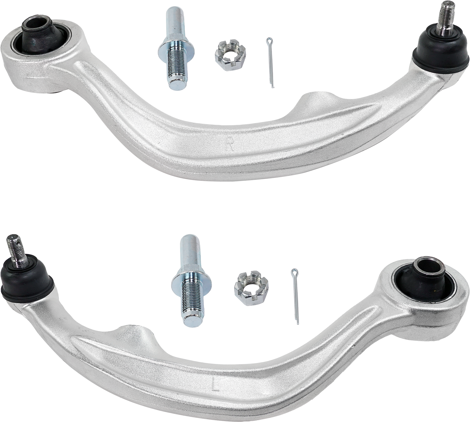 AM 350Z 03-09 FRONT CONTROL ARM RH AND LH Lower Rearward Arm w Ball Joint Coupe SKU SET REPN281543 OEM 54468CD00C 54469CD00C 54469AC7
