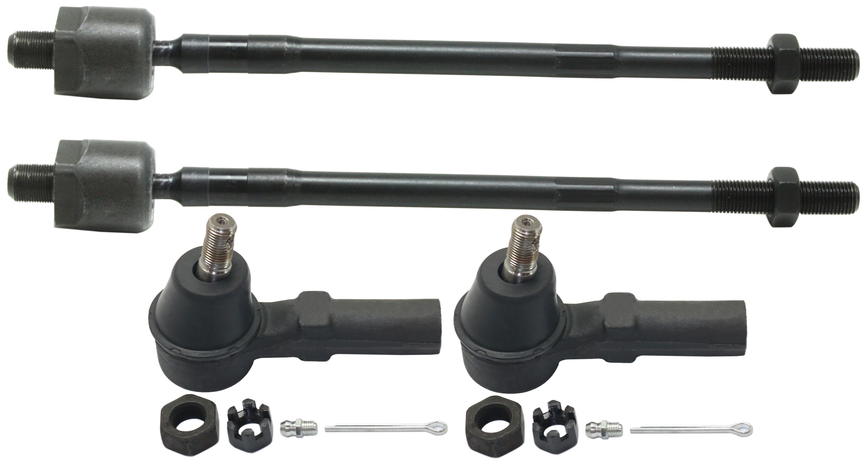 AM MAXIMA 03-08 ALTIMA 02-06 FRONT TIE ROD END RH AND LH Inner and Outer SKU SET REPN282117-4 Partslink NI4520101 OEM 485200C025-485217Y000