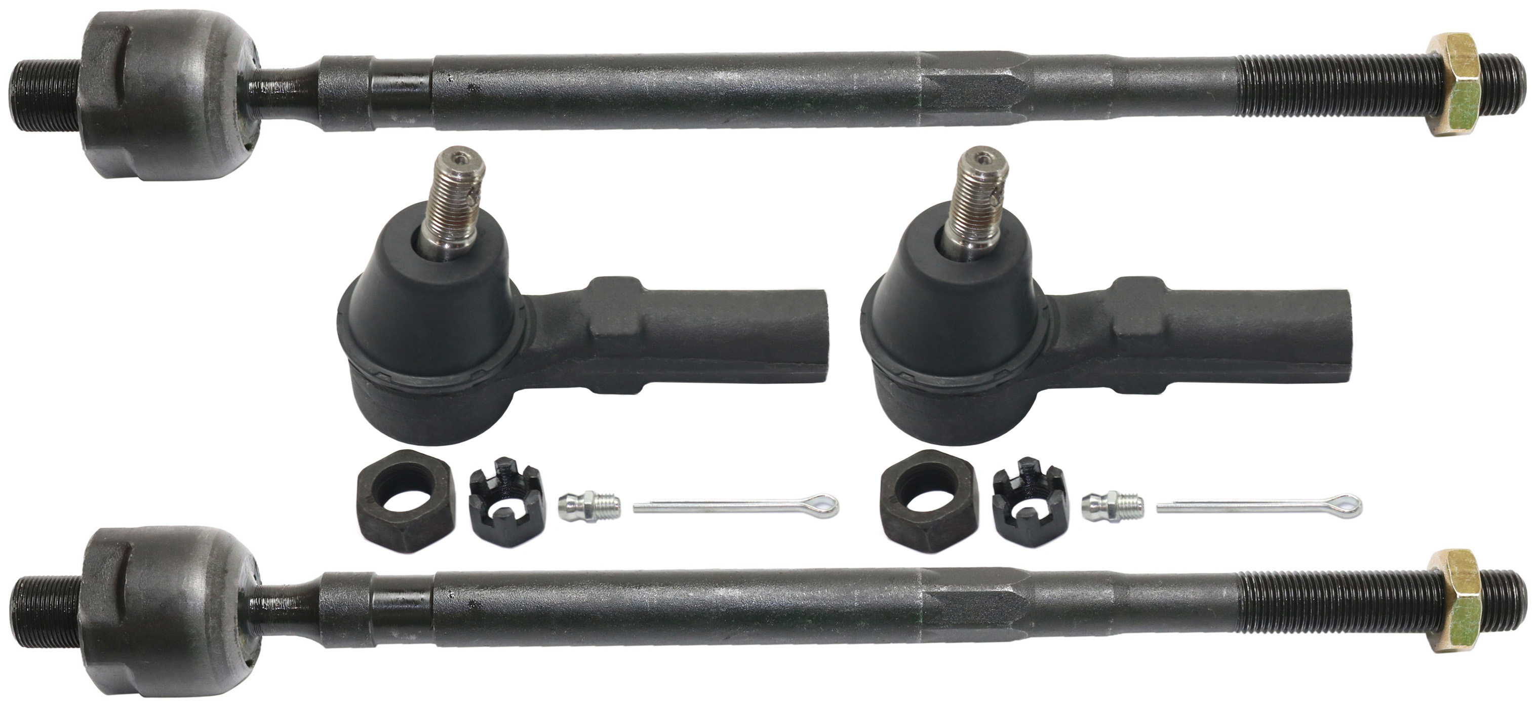 AM I30-00-01 I35-02-04 MAXIMA 00-03 FRONT TIE ROD END RH AND LH Inner and Outer SKU SET REPN282122-4 Partslink NI4520101 OEM 485200C025-485212Y405-485215Y4