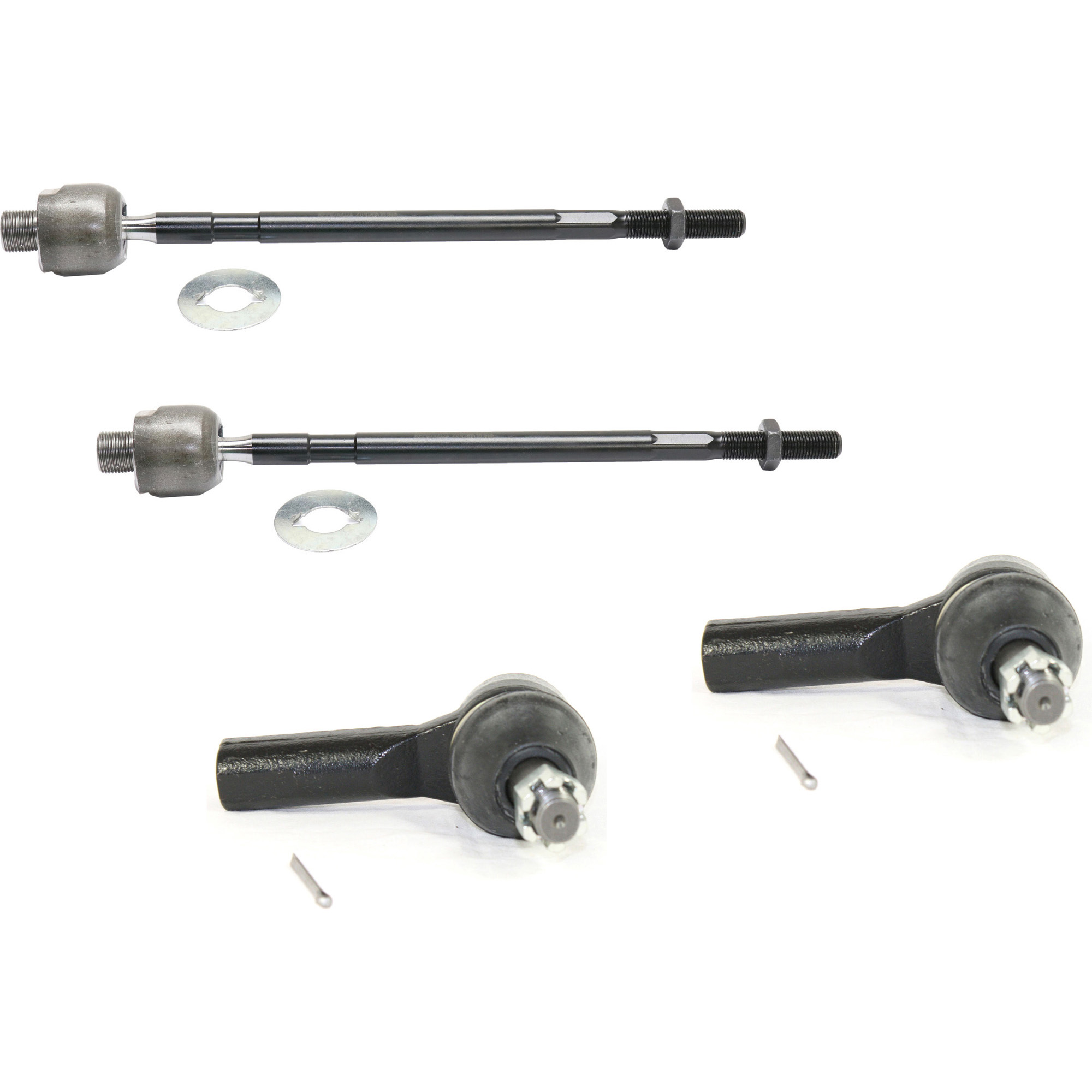 AM PATHFINDER 96-04 PATHFINDER ARMADA 04-04 QX4-97-03 FRONT TIE ROD RH AND LH Inner and Outer SKU SET REPN282124-4 A Partslink NI4520100 OEM 485200P726-485210W025