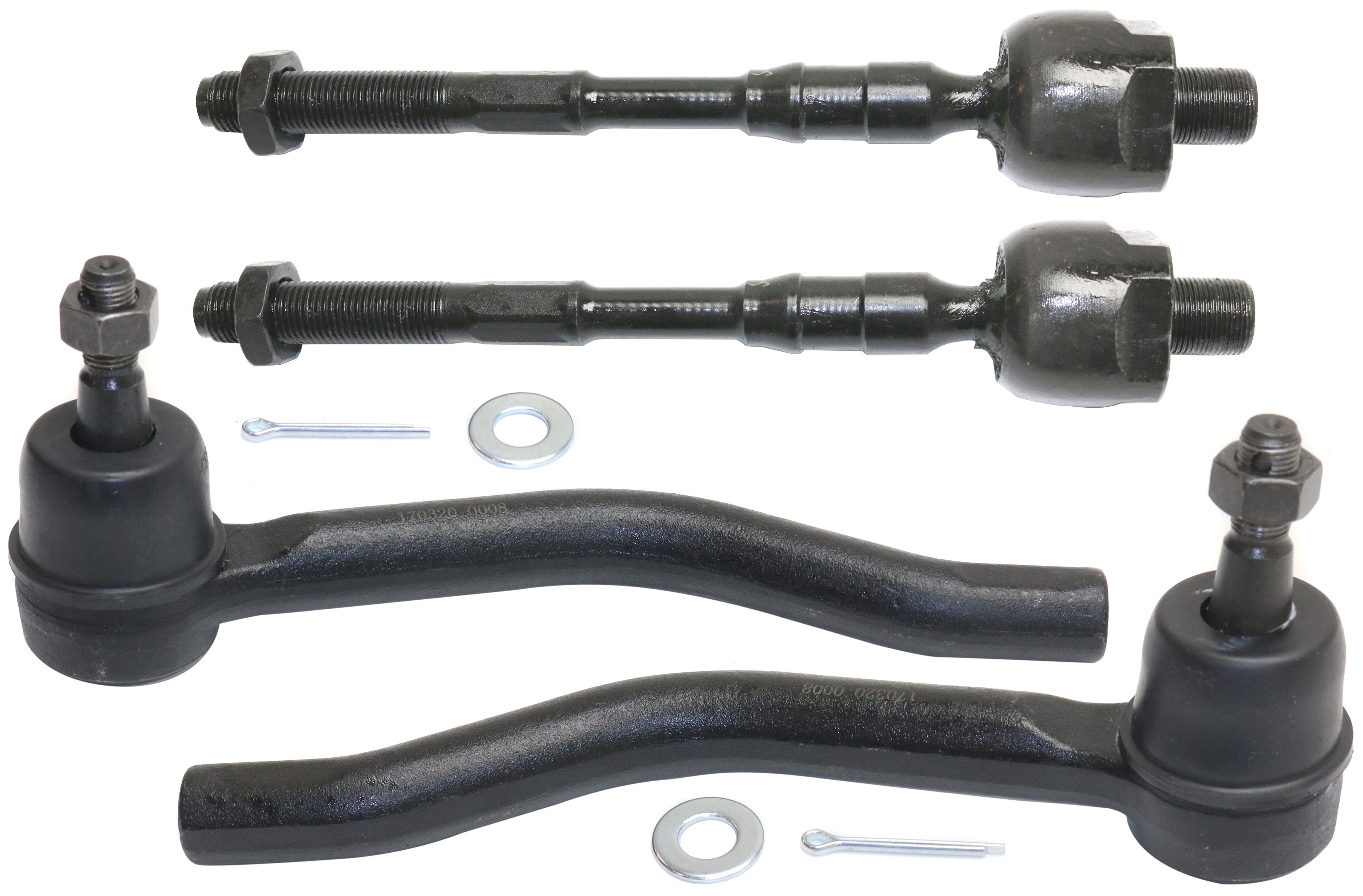 AM ALTIMA 07-13 FRONT TIE ROD END RH AND LH Inner and Outer SKU SET REPN282125-4 OEM 48521JA00A GS30603 TO69161 GS3