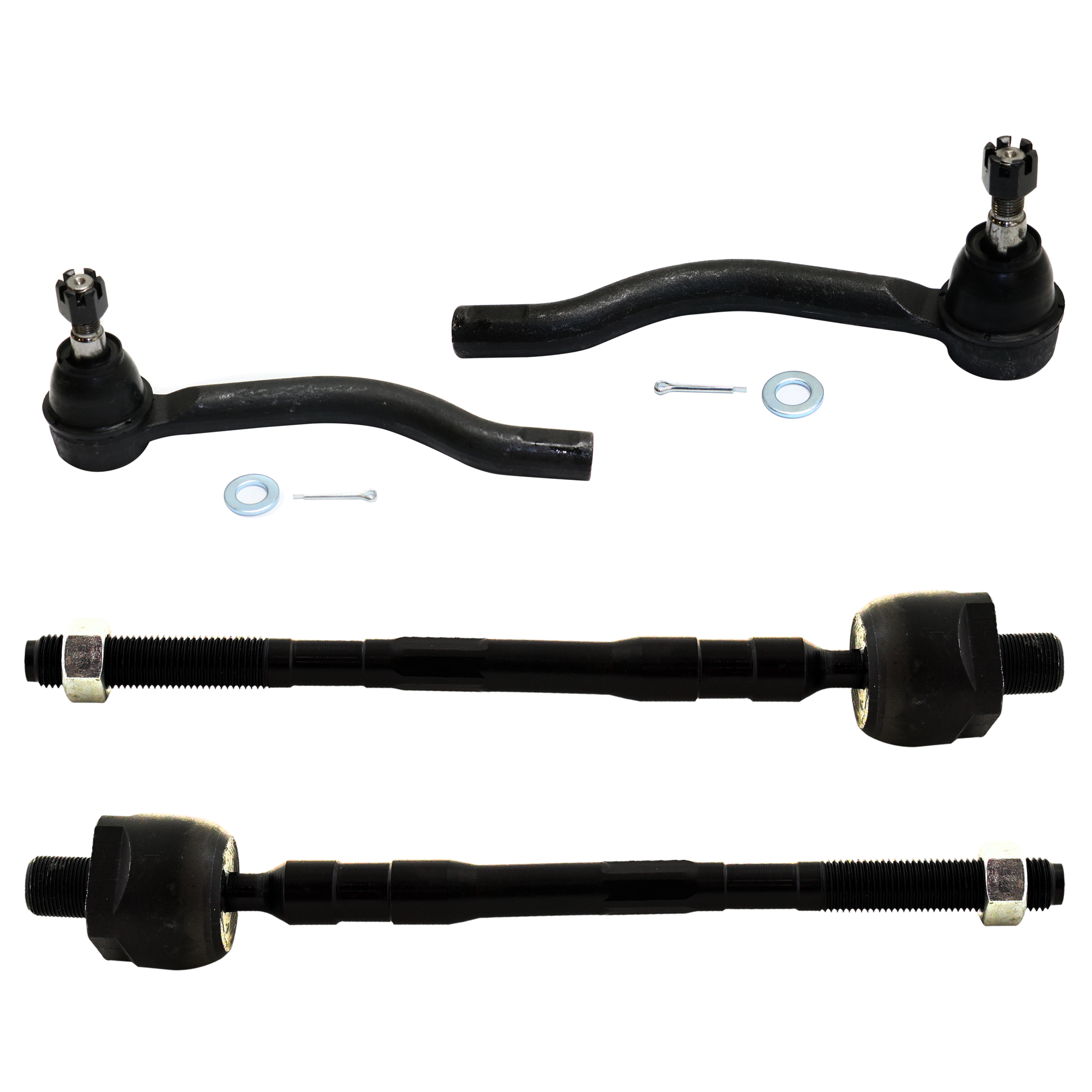 AM MURANO 09-14 FRONT TIE ROD RH AND LH Inner and Outer Set of 4 SKU SET REPN282134-4 OEM 1017632-61242058 TI69120 MS307