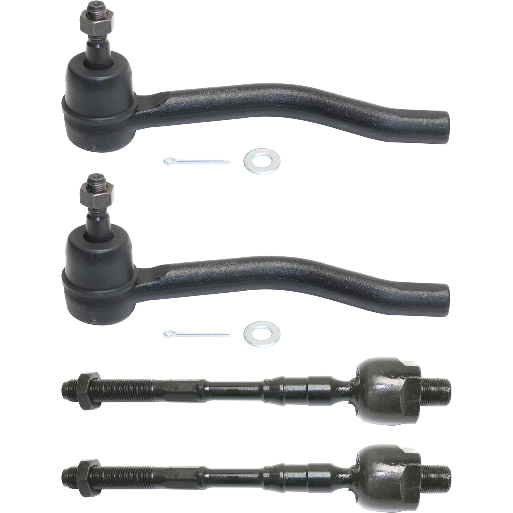AM ALTIMA 07-13 FRONT TIE ROD RH AND LH Inner and Outer SKU SET REPN282139-4C OEM 48521JA00A D86401AA1A GS30604