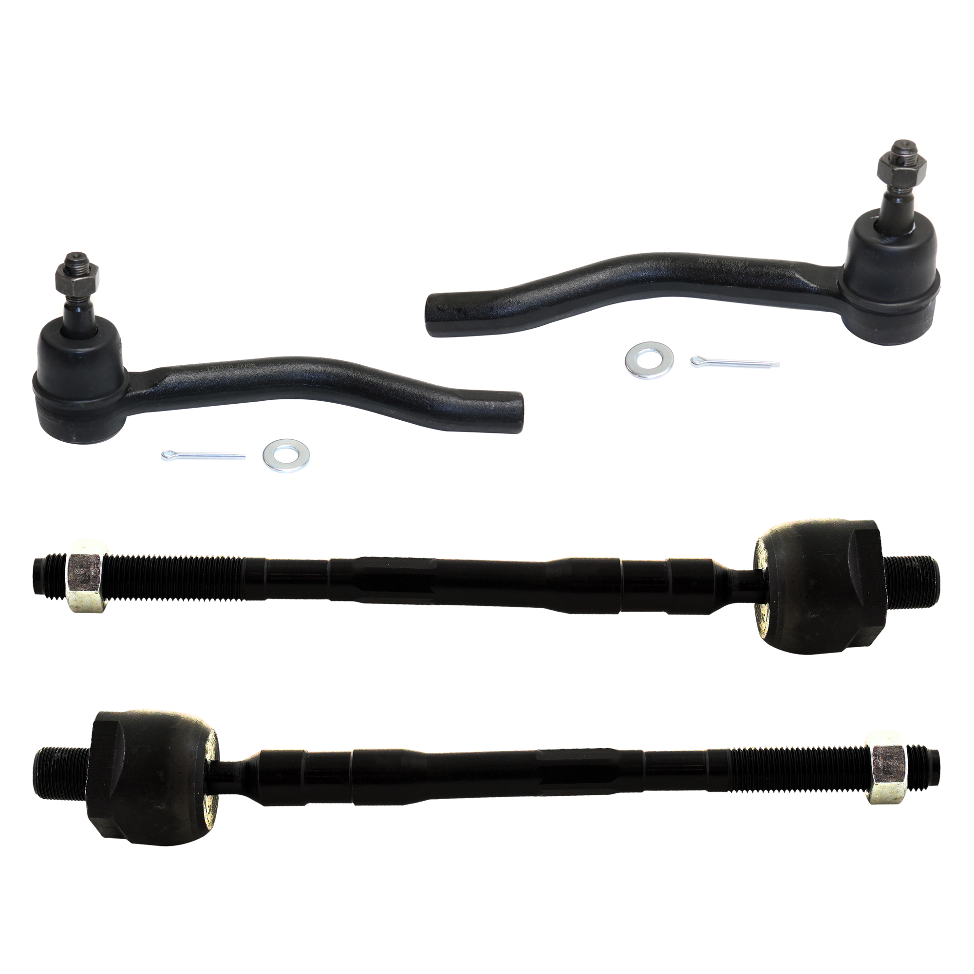AM MURANO 09-14 FRONT TIE ROD END RH AND LH Inner and Outer FWD SKU SET REPN282140-4 OEM 1017632-61242058 TI69120 MS307
