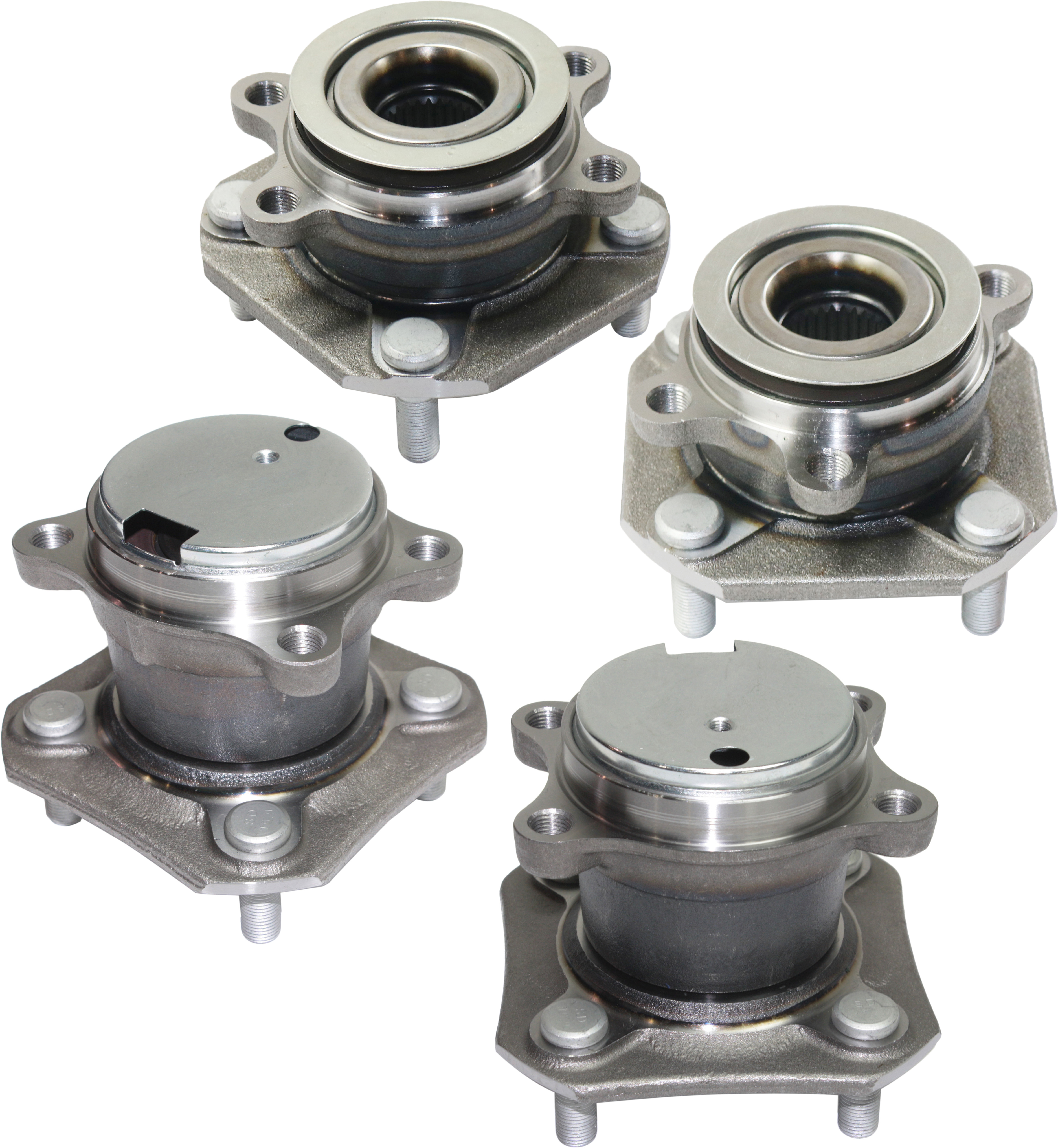 AM SENTRA 07-12 FRONT AND REAR HUB ASSEMBLY RH AND LH 4 Wheel ABS SKU SET REPN283717-4 OEM 43202ET010-91330201