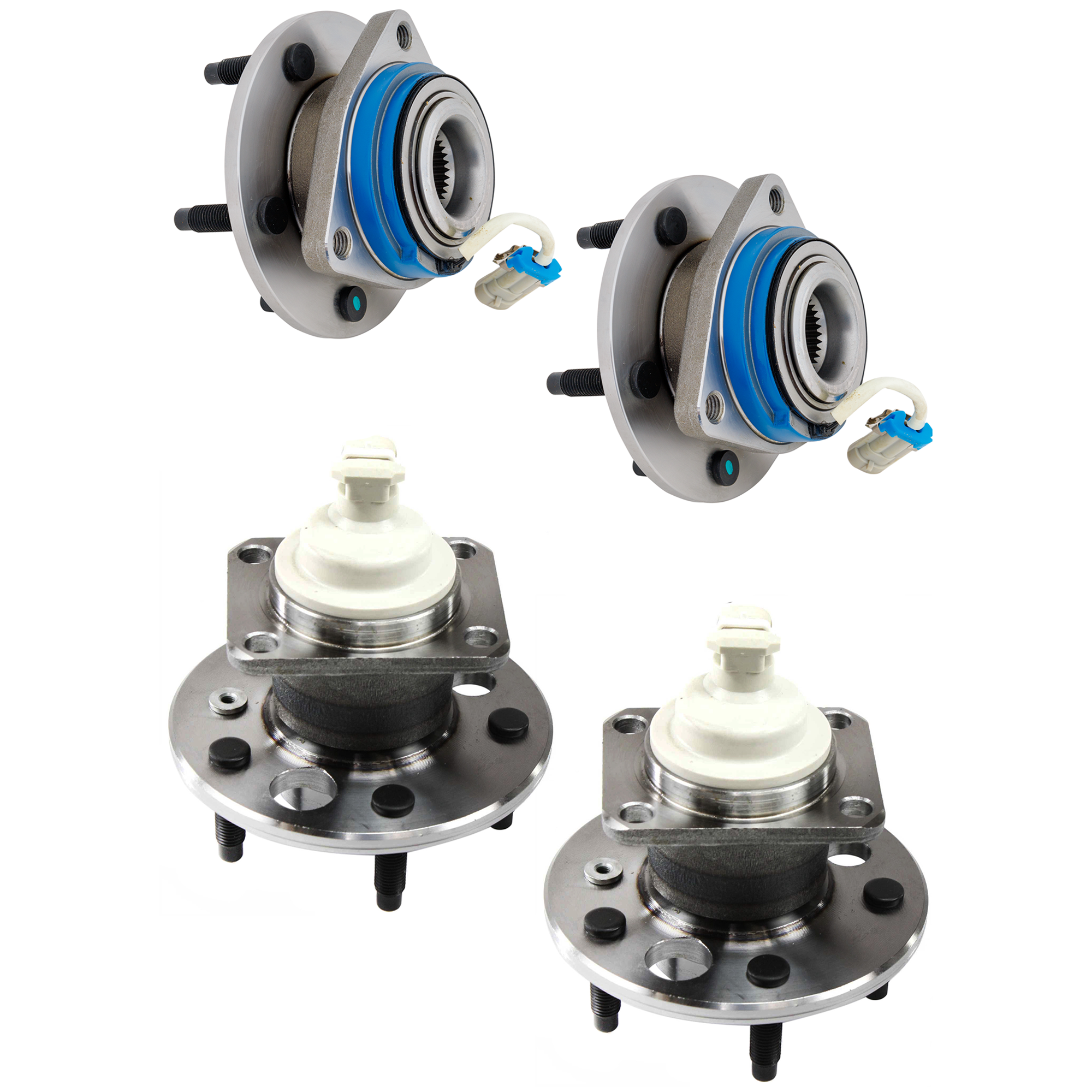 AM SILHOUETTE VENTURE 97-04 FRONT AND REAR HUB ASSEMBLY RH AND LH SKU SET REPN285907-4 OEM 12429204-88964177
