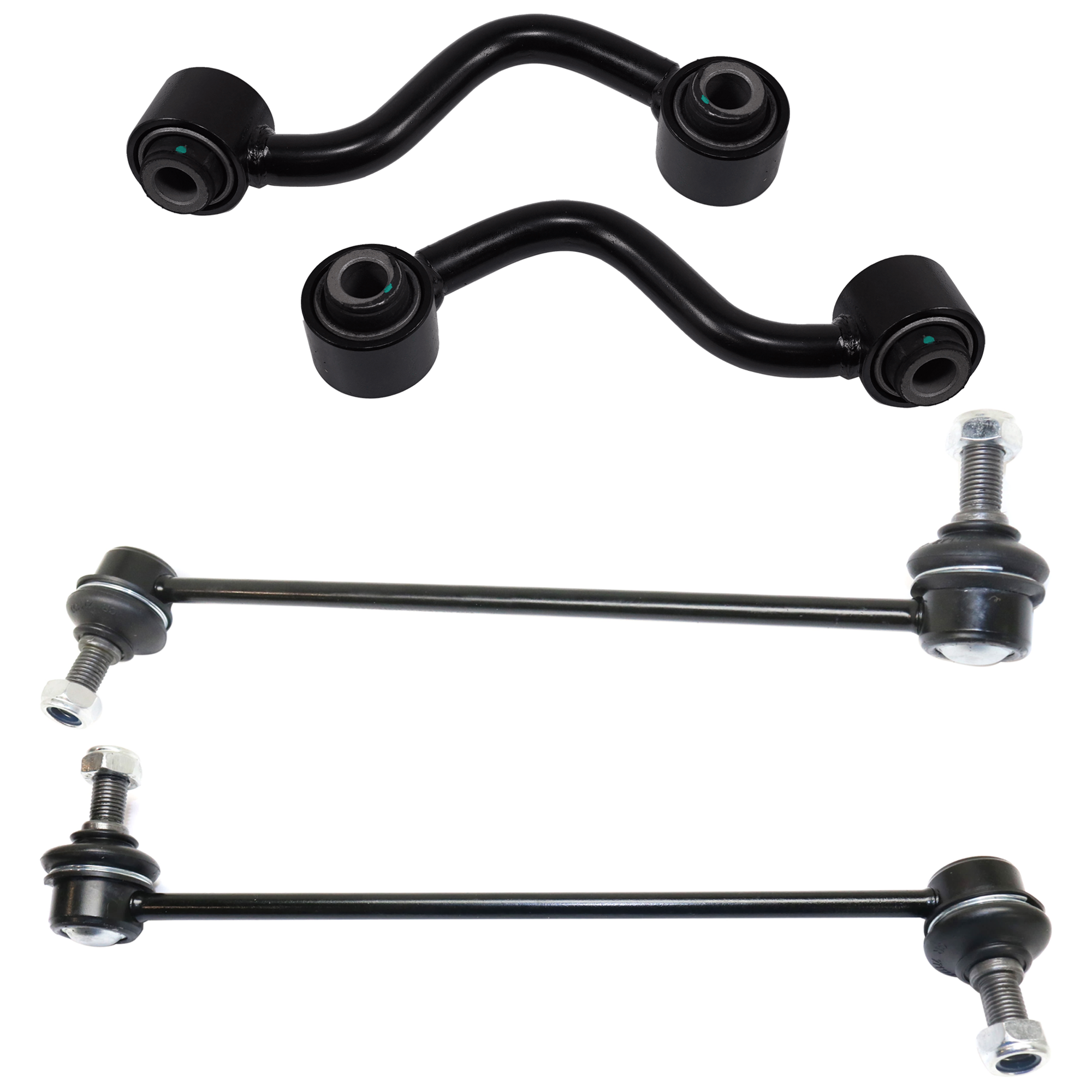 AM ROGUE 08-14 ROGUE SPORT 17-21 FRONT AND REAR SWAY BAR LINK Set of 4 SKU SET REPN2868284 OEM 546181AA0A 546681AA0A