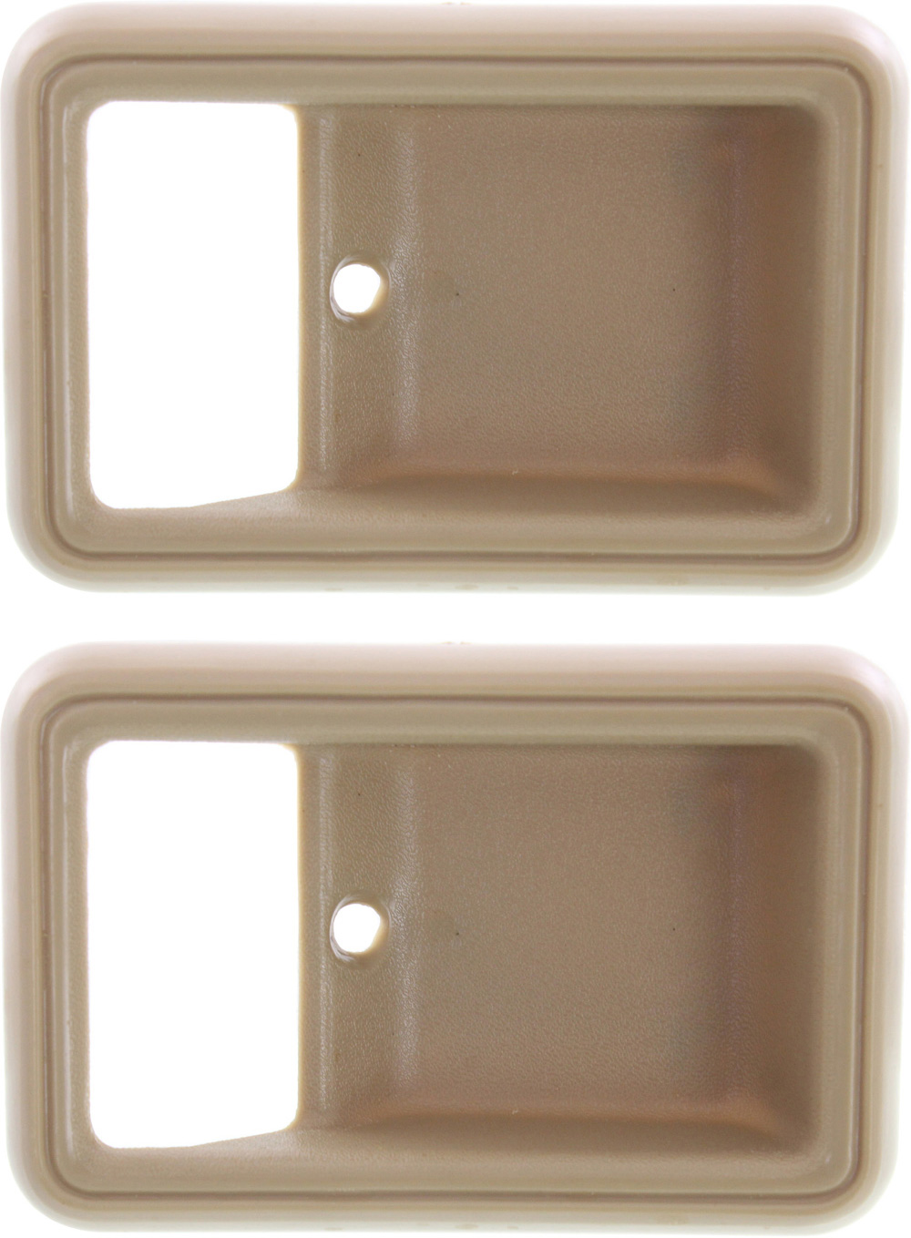 AM NISSAN PICKUP 80-86 FRONT DOOR HANDLE CASE RH AND LH Interior Beige Plastic SKU SET REPN460201-2