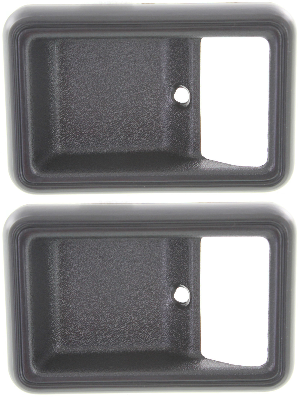 AM NISSAN PICKUP 80-86 FRONT DOOR HANDLE CASE RH AND LH Interior Black Plastic SKU SET REPN460202-2 OEM 8068201W00