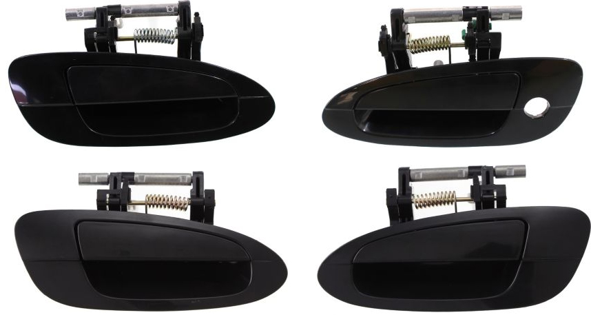 AM ALTIMA 02-06 FRONT AND REAR DOOR HANDLE RH AND LH Set of 4 Outside Smooth Black SKU SET REPN462101-4 Partslink NI1311123 NI1310123 NI1521112 NI1520112 OEM 806068J009-806078J009-826068J0