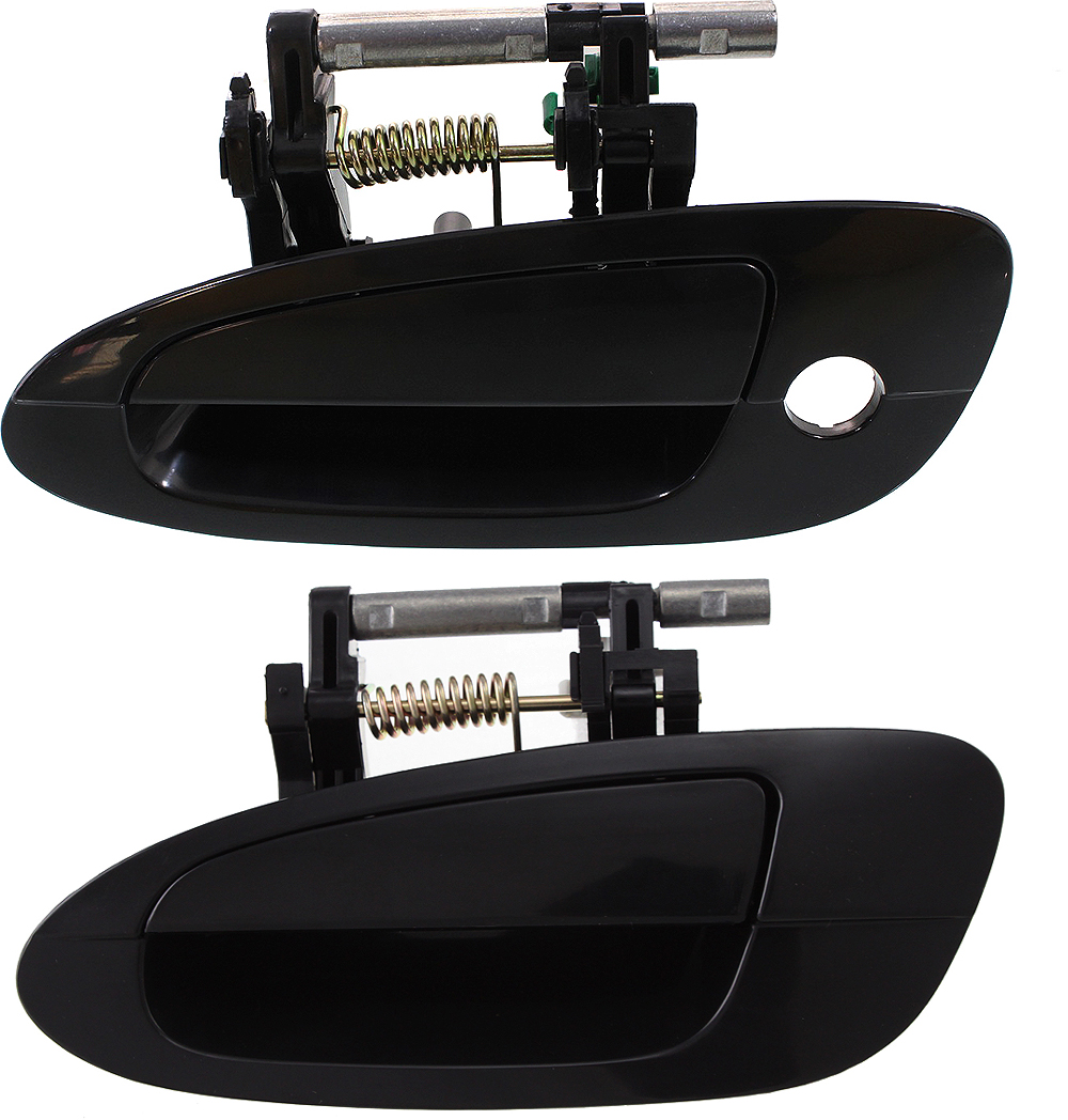 AM ALTIMA 02-06 FRONT AND REAR DOOR HANDLE LH Set of 2 Outside Smooth Black SKU SET REPN462102-2 Partslink NI1310123 NI1520112 OEM 806078J009-826078J009