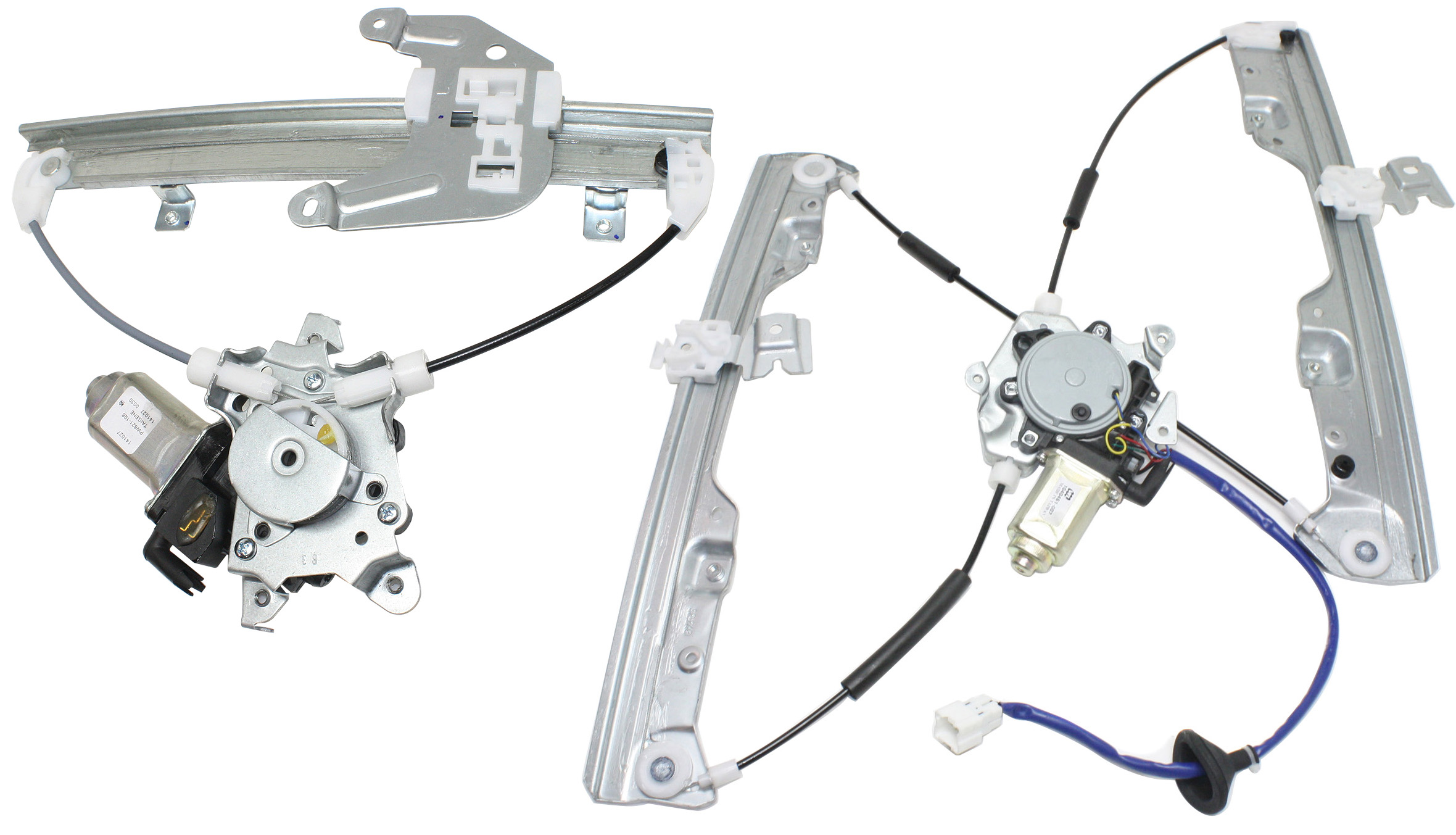 AM MURANO 03-07 FRONT AND REAR WINDOW REGULATOR LH Power w Motor SKU SET REPN462936-2L Partslink NI1350149 NI1550133 OEM 80721CA01A PFM 82721CA00A PFM