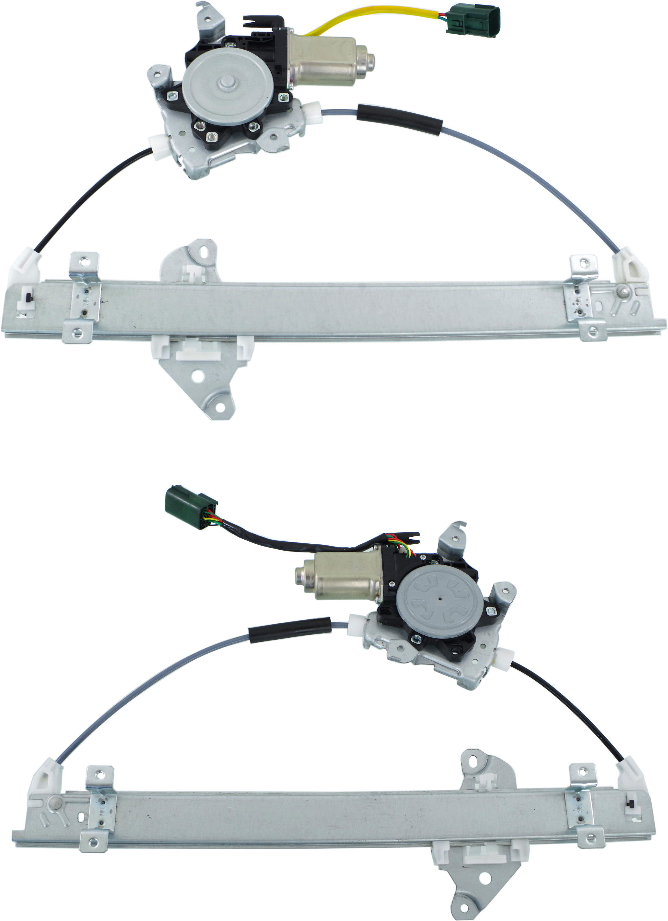 AM JUKE 11-17 FRONT WINDOW REGULATOR RH and LH Power w Motor SKU SET REPN462937 Partslink NI1351150 NI1350150 OEM 807201KA0A PFM 807211KA0A PFM