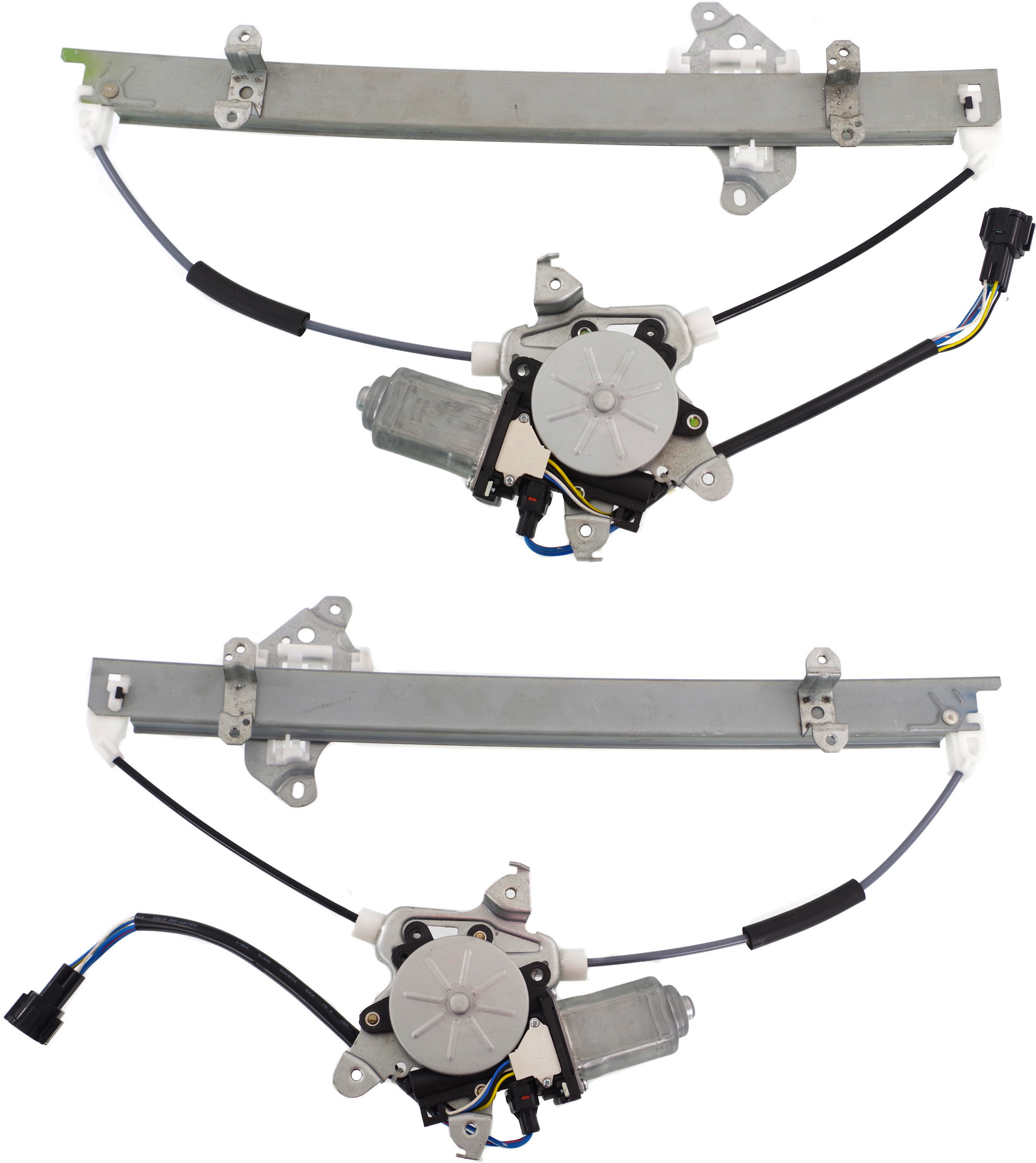 AM VERSA 07-11 FRONT WINDOW REGULATOR RH and LH Power w Motor 6 Pins Hatchback Sedan From 1-07 SKU SET REPN462939 Partslink NI1351139 NI1350139 OEM 80720EE00D PFM 80721EE00D PFM
