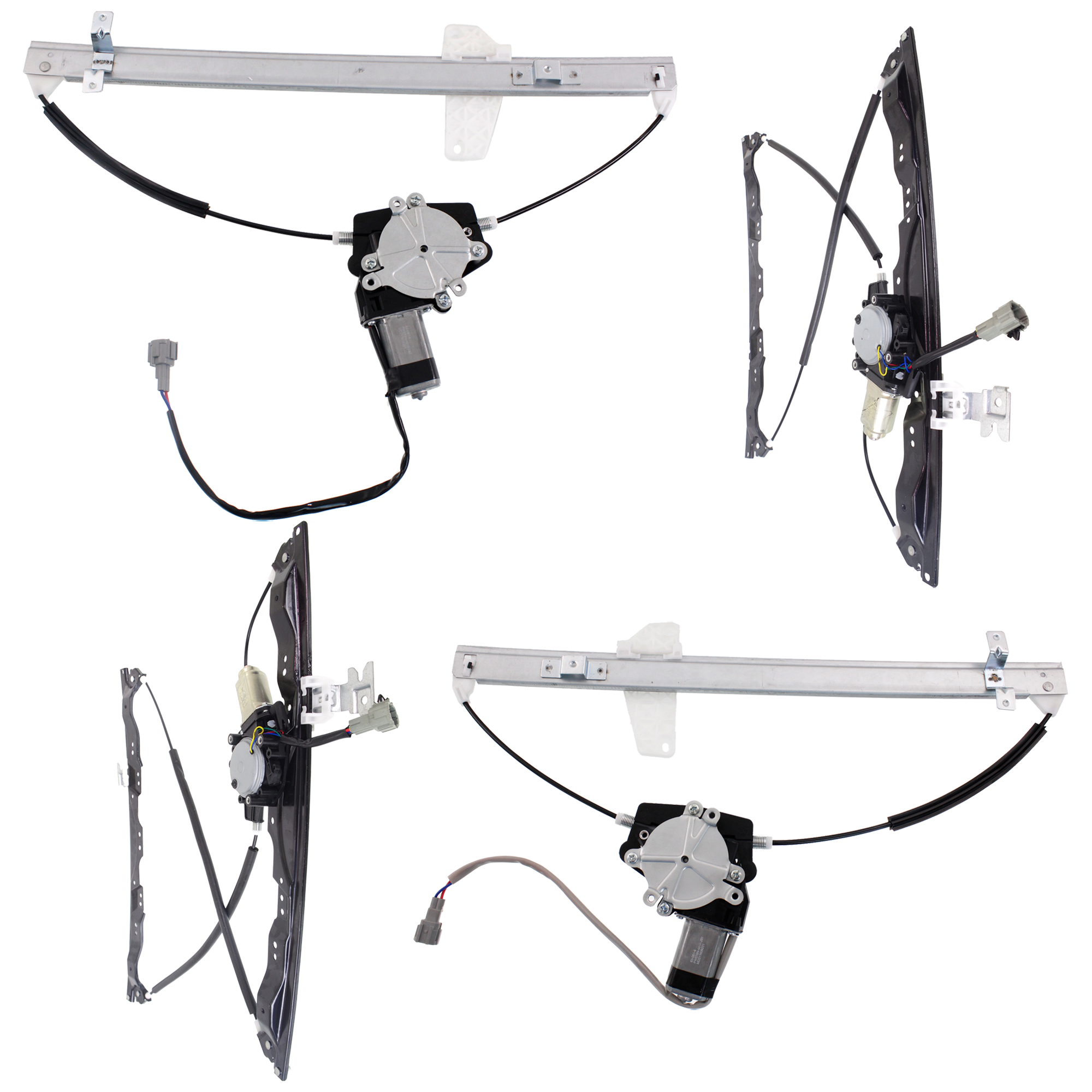 AM ARMADA 05-15 QX56-04-10 FRONT AND REAR WINDOW REGULATOR RH AND LH Set of 4 SKU SET REPN462943-4 Partslink NI1350143 NI1351143 OEM 80720ZT00A 807309FJ0A 80721ZT0