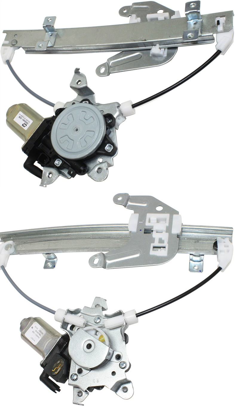 AM MURANO 03-07 REAR WINDOW REGULATOR RH AND LH Power With Motor SKU SET REPN491711 Partslink NI1551133 NI1550133 OEM 82720CA00A PFM 82721CA00A PFM