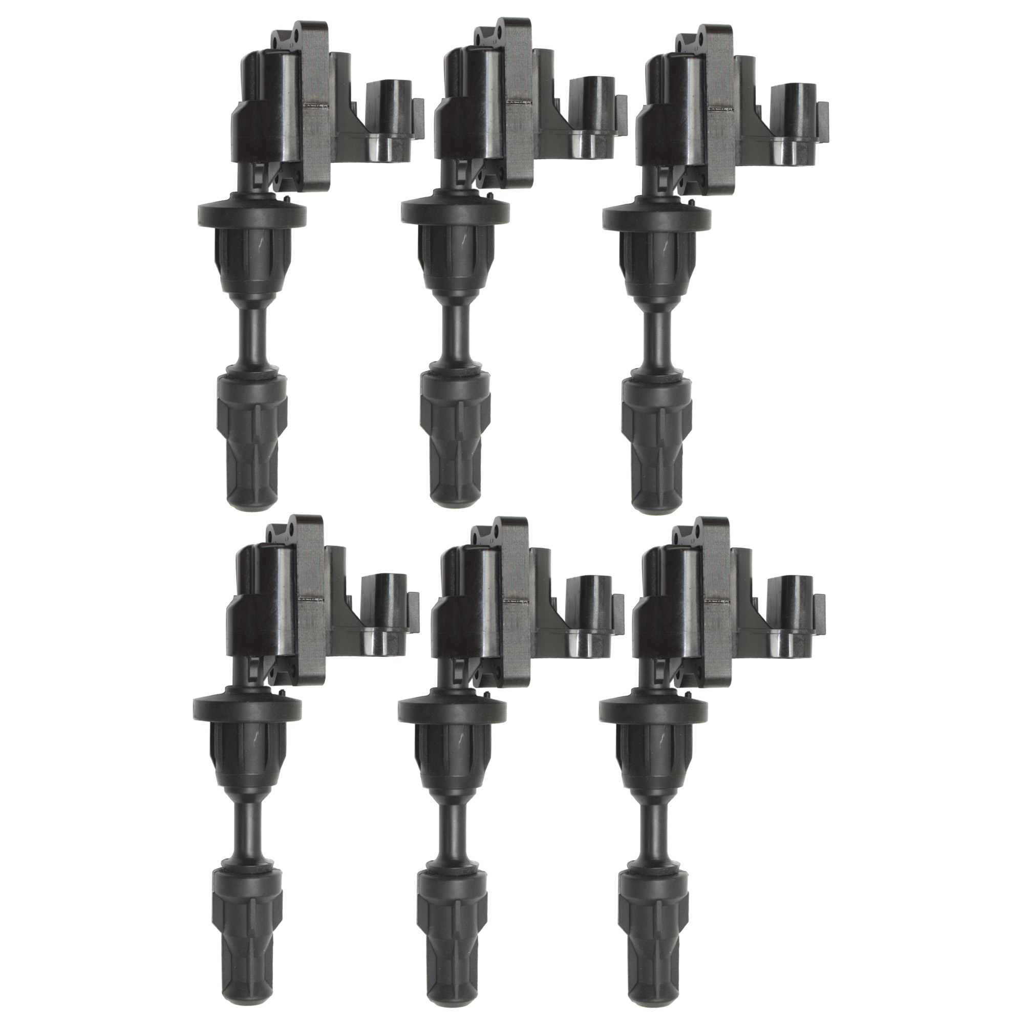 AM 300ZX 90-96 J30-93-97 IGNITION COIL Set of 6-3 Male Terminals Blade Type Engine Head Mounting Location 12 Volts SKU SET REPN504616-6