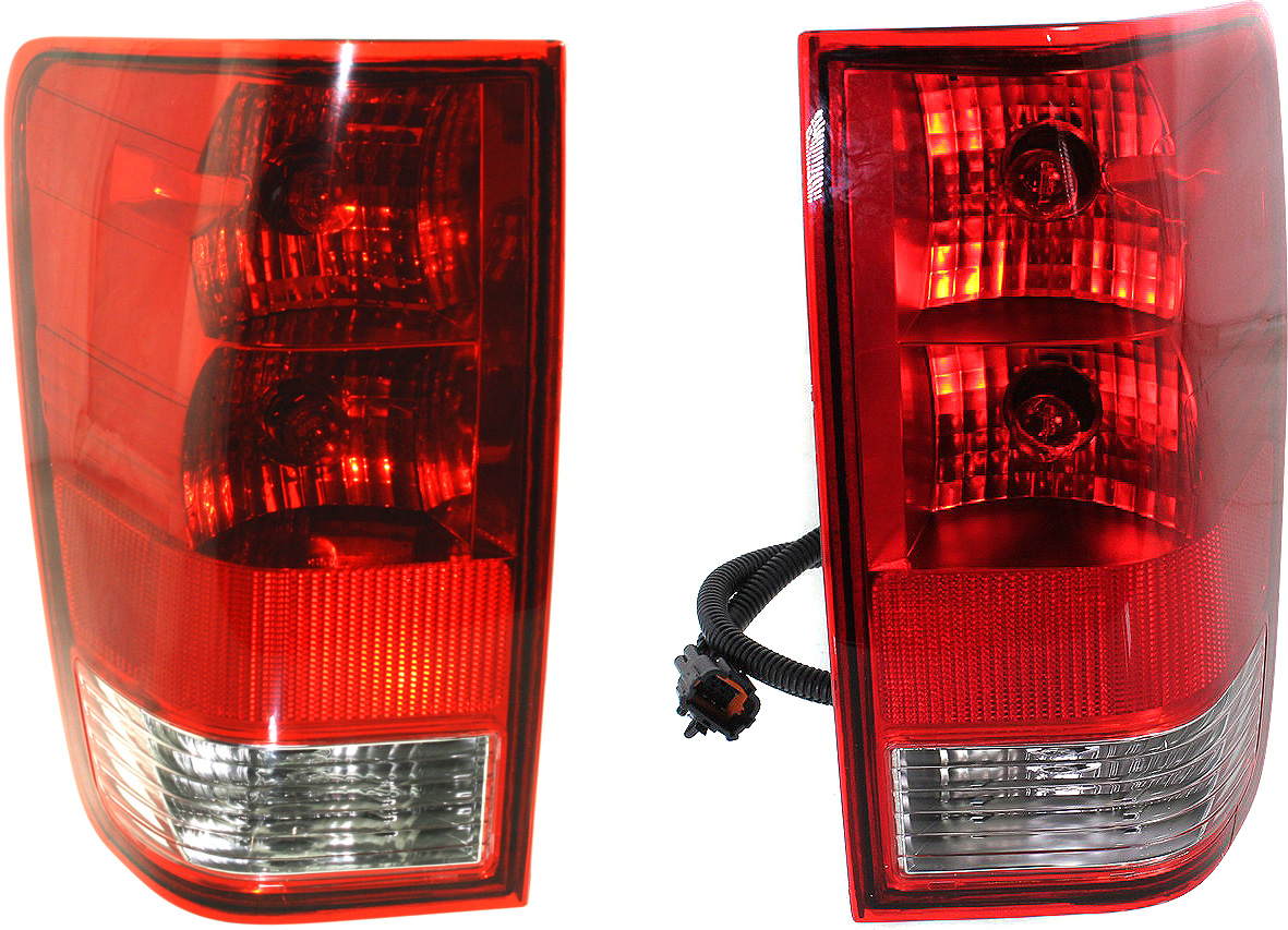 AM TITAN 04-15 TAIL LAMP RH AND LH Clear Red Lens CAPA SKU SET REPN730109Q Partslink NI2801161C NI2800161C OEM 26550ZH225-265557S227