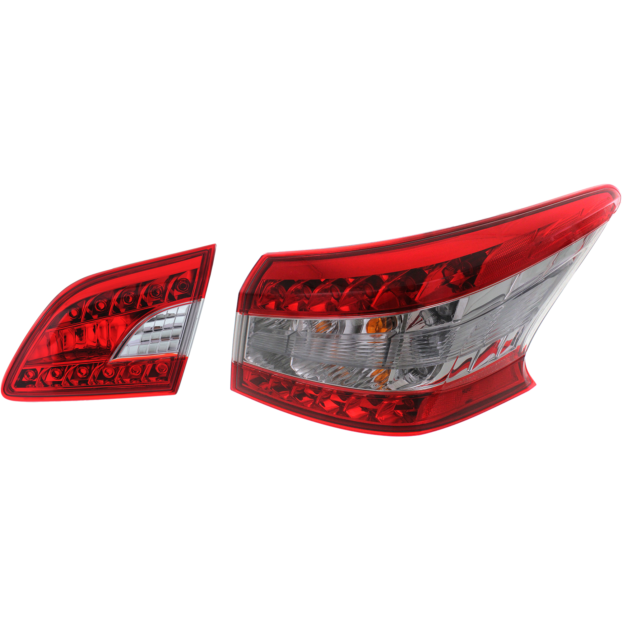 AM SENTRA 13-15 TAIL LAMP RH Outer Assembly Halogen Set of 2 SKU SET REPN730183 A Partslink NI2803102 NI2805100 OEM 265503SG0A 265503SH5A