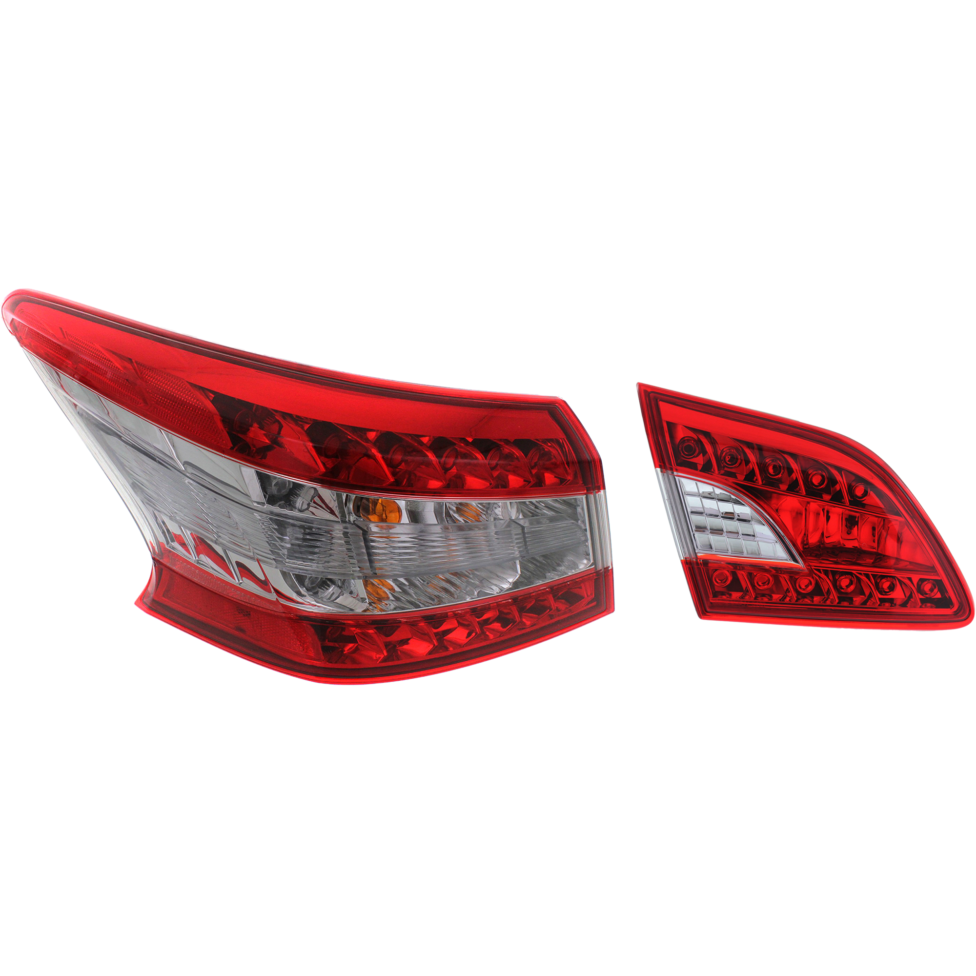 AM SENTRA 13-15 TAIL LAMP LH Inner and Outer Halogen CAPA SKU SET REPN730184Q Partslink NI2802102C NI2804100C OEM 265553SG0A 265553SH5A