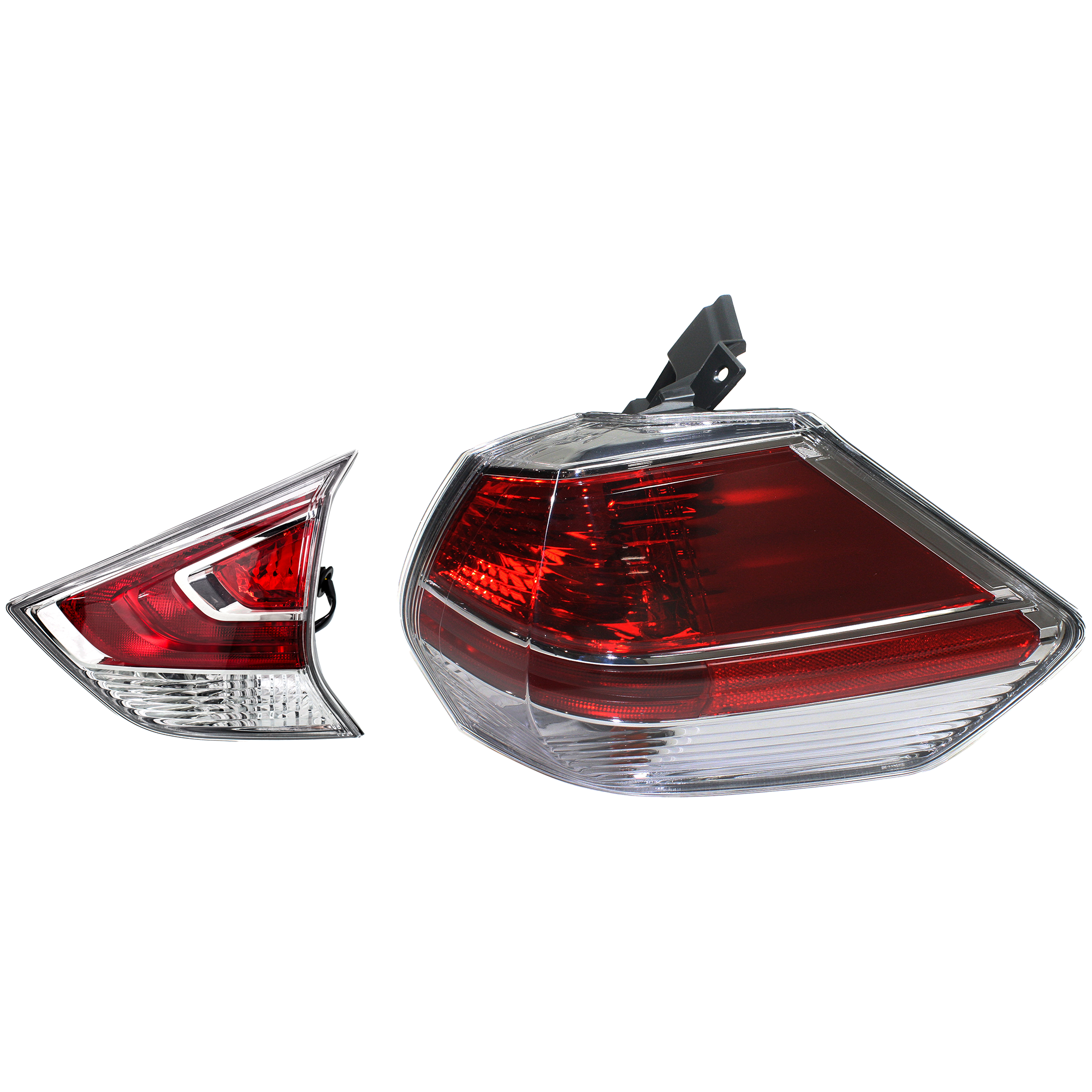 AM ROGUE 14-16 TAIL LAMP RH Outer Assembly Halogen Set of 2 CAPA SKU SET REPN730303Q A Partslink NI2803103C NI2805102C OEM 265504BA0A 265504BA1A