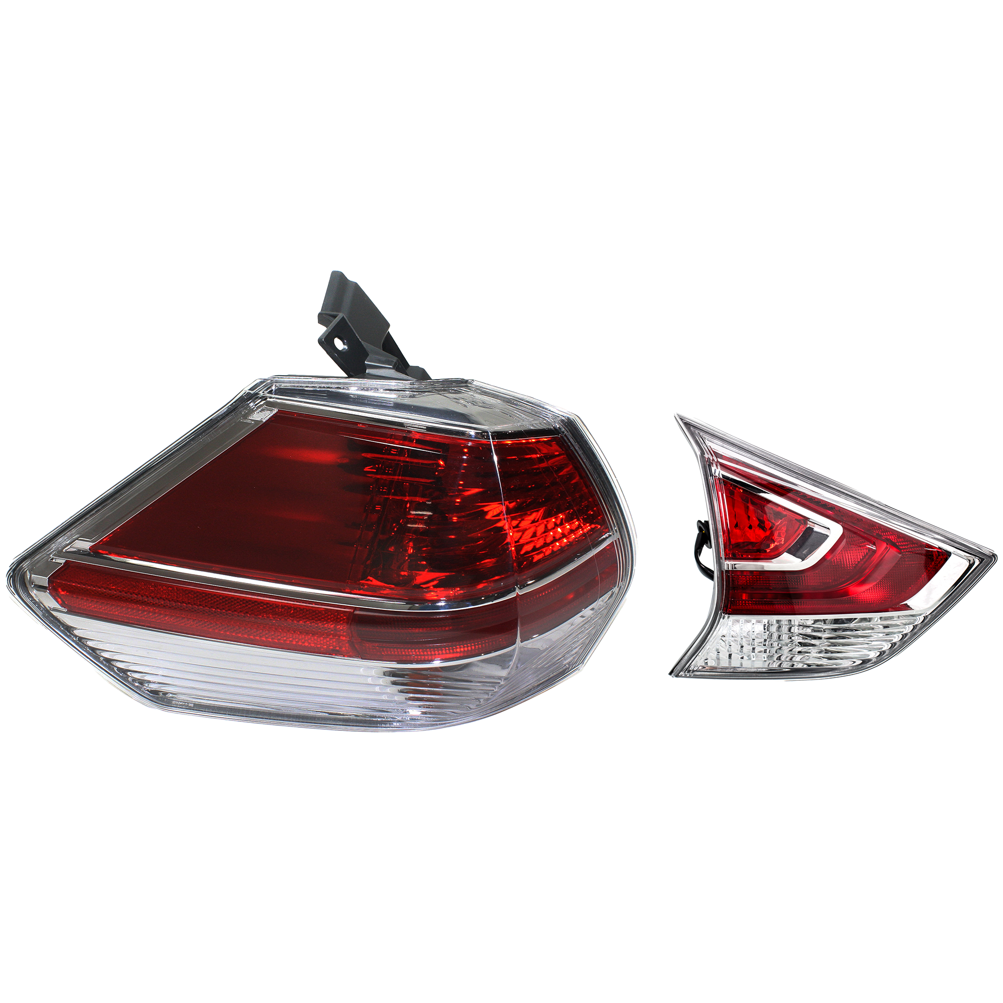 AM ROGUE 14-16 TAIL LAMP LH Inner and Outer CAPA SKU SET REPN730304Q Partslink NI2802103C NI2804102C OEM 265554BA0A 265554BA1A