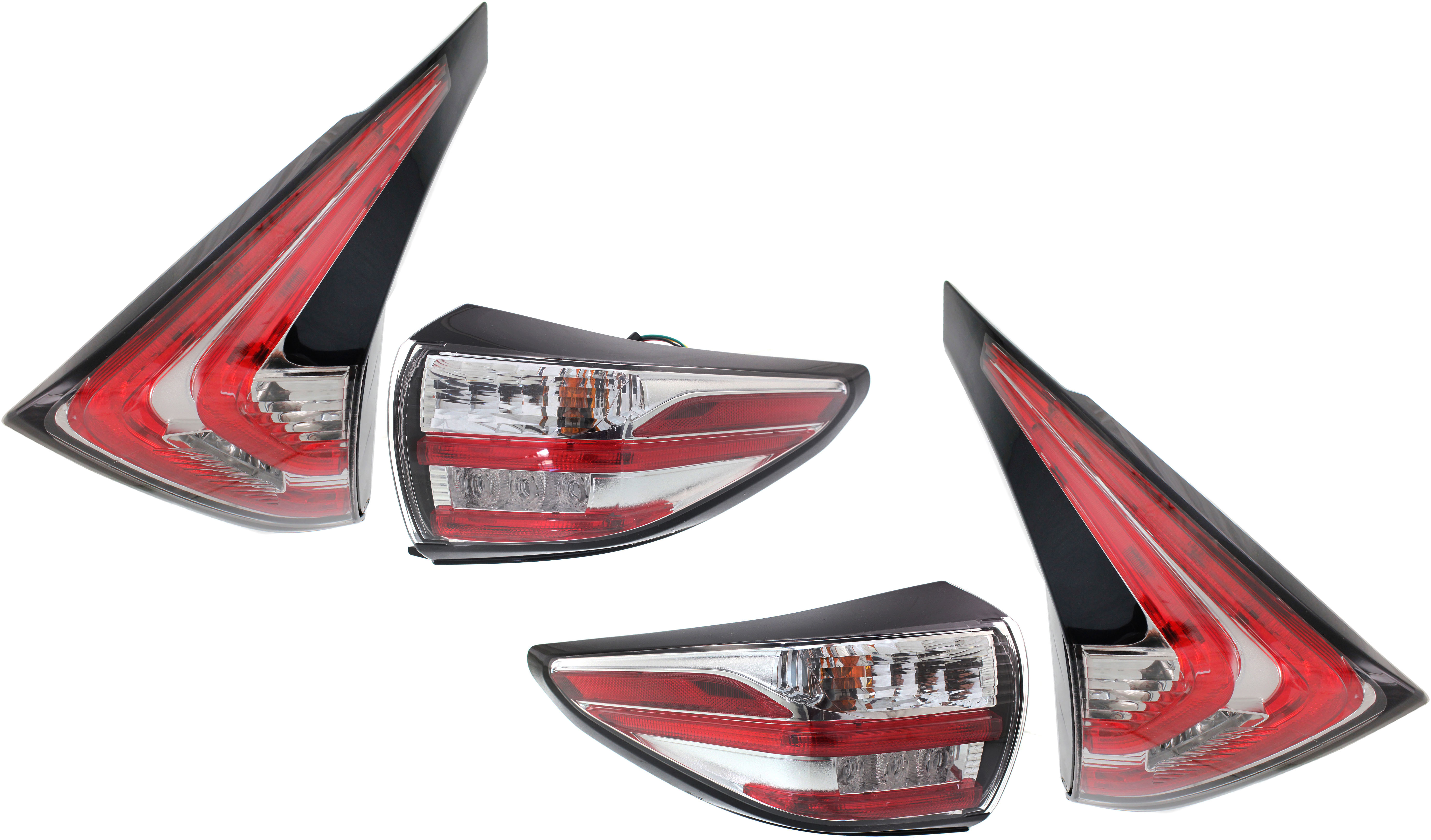 AM MURANO 15-18 TAIL LAMP RH AND LH Set of 4 Inner and Outer Assembly w Back Up Light CAPA SKU SET REPN730305Q 4 Partslink NI2805103C NI2804103C NI2803104C NI2802104C OEM 265505AA0B 265555AA0B 265505AA